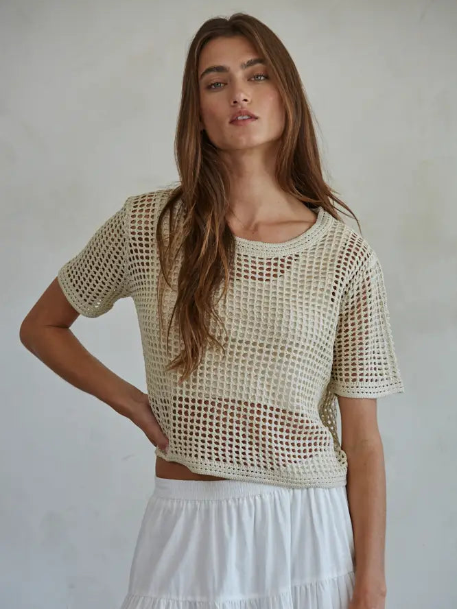 Wrenley Knit Top - Taupe