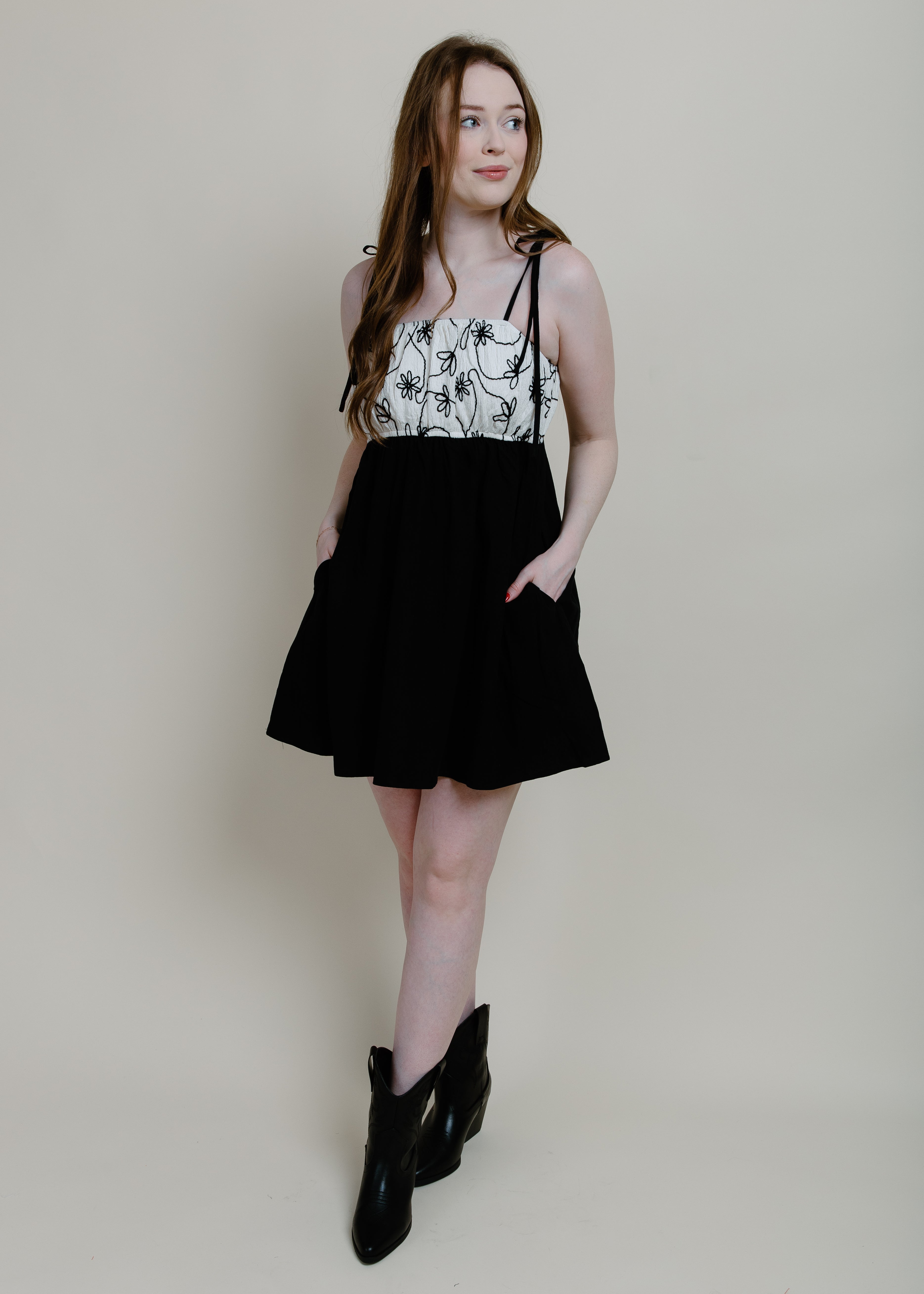 Adelaide Mini Dress - Black