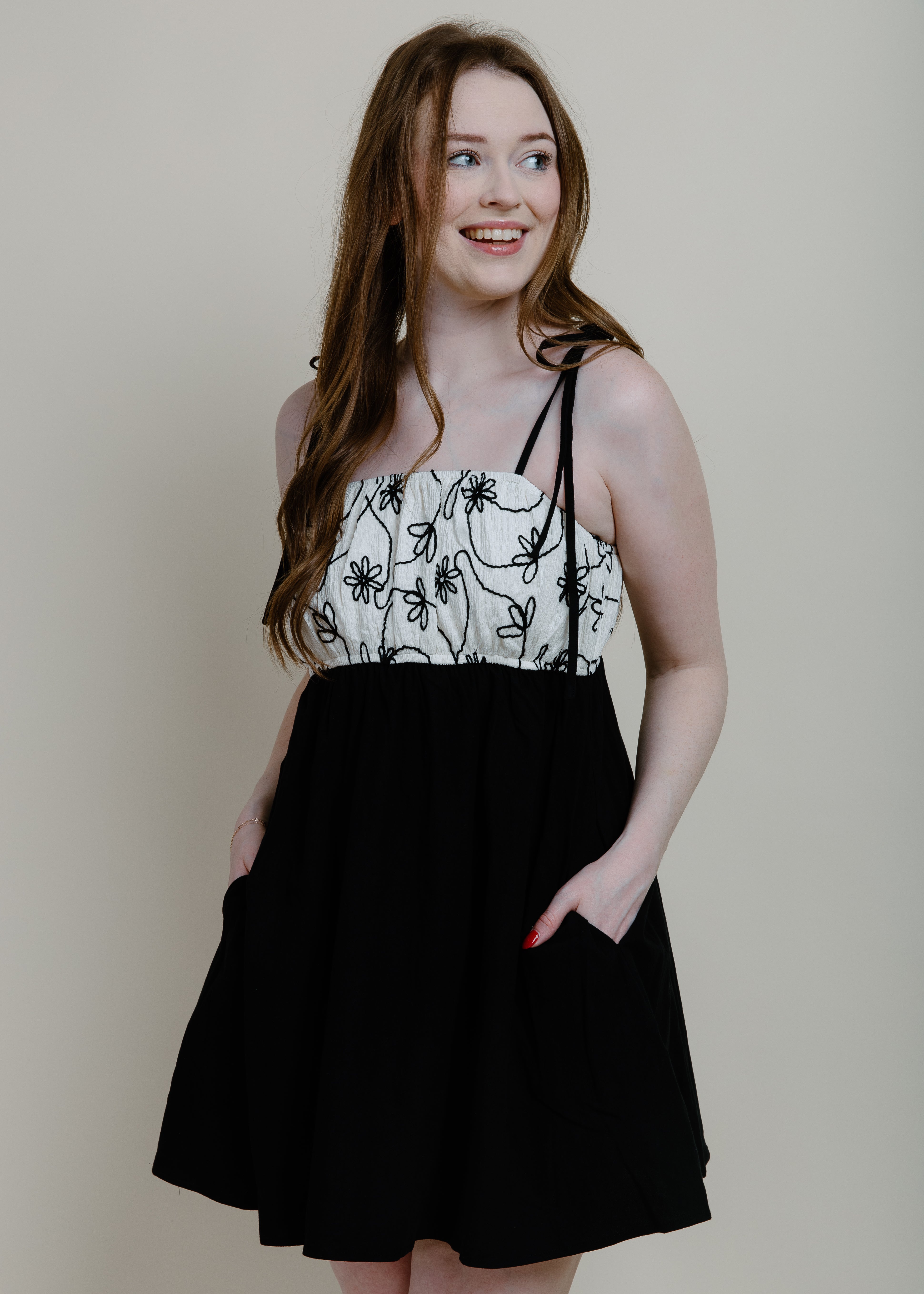 Adelaide Mini Dress - Black