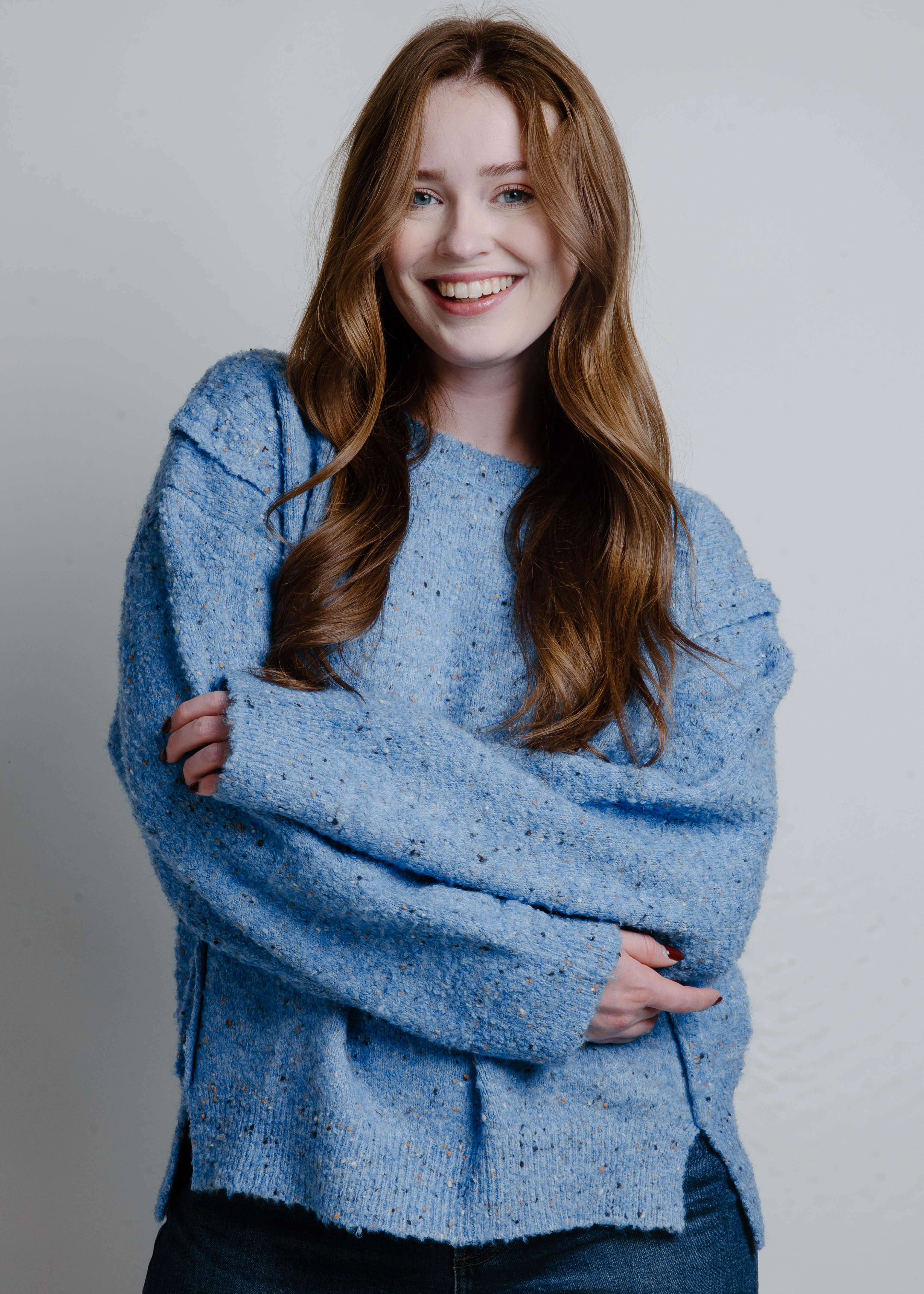 Aimee Knit Sweater - Blue