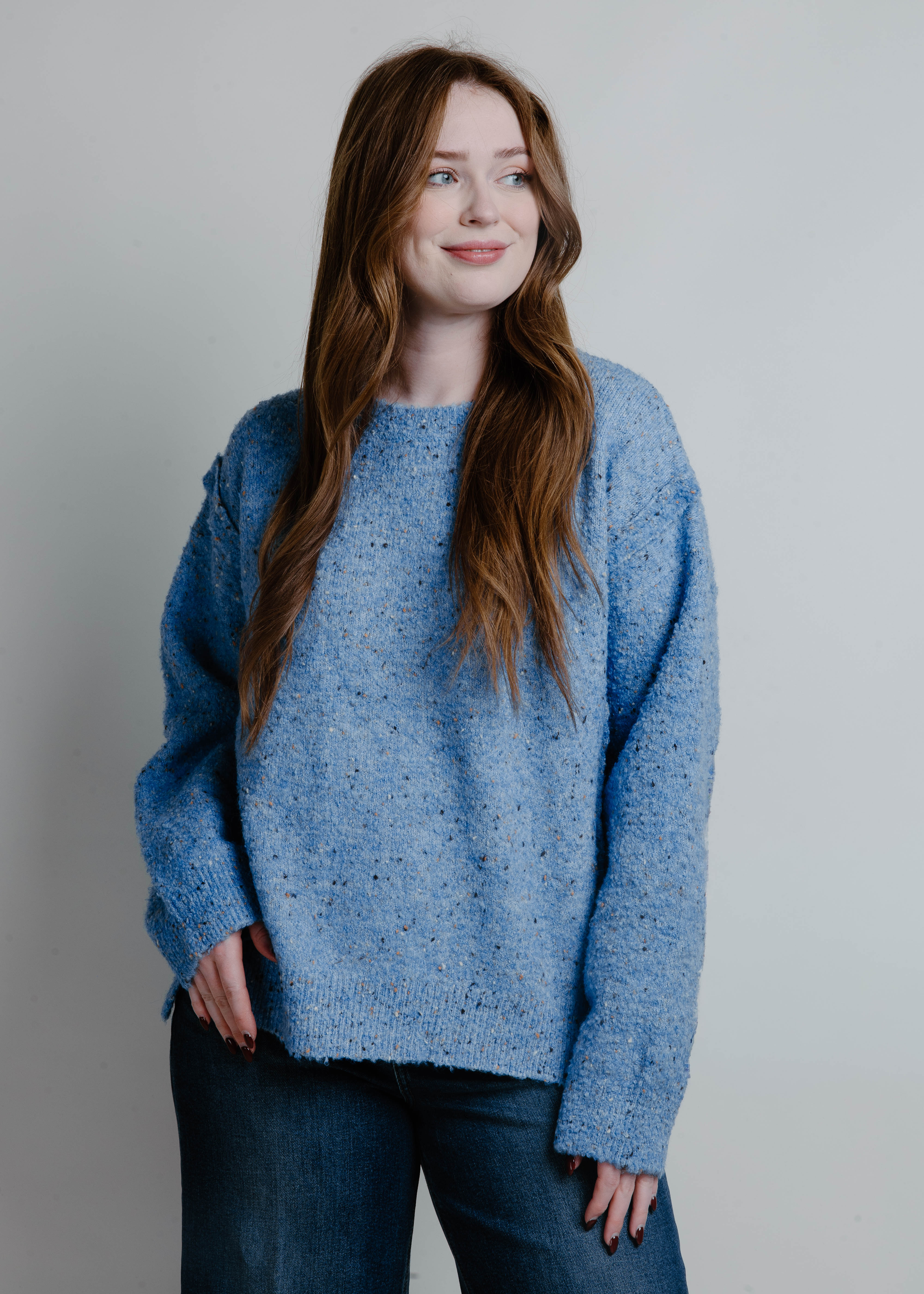 Aimee Knit Sweater - Blue