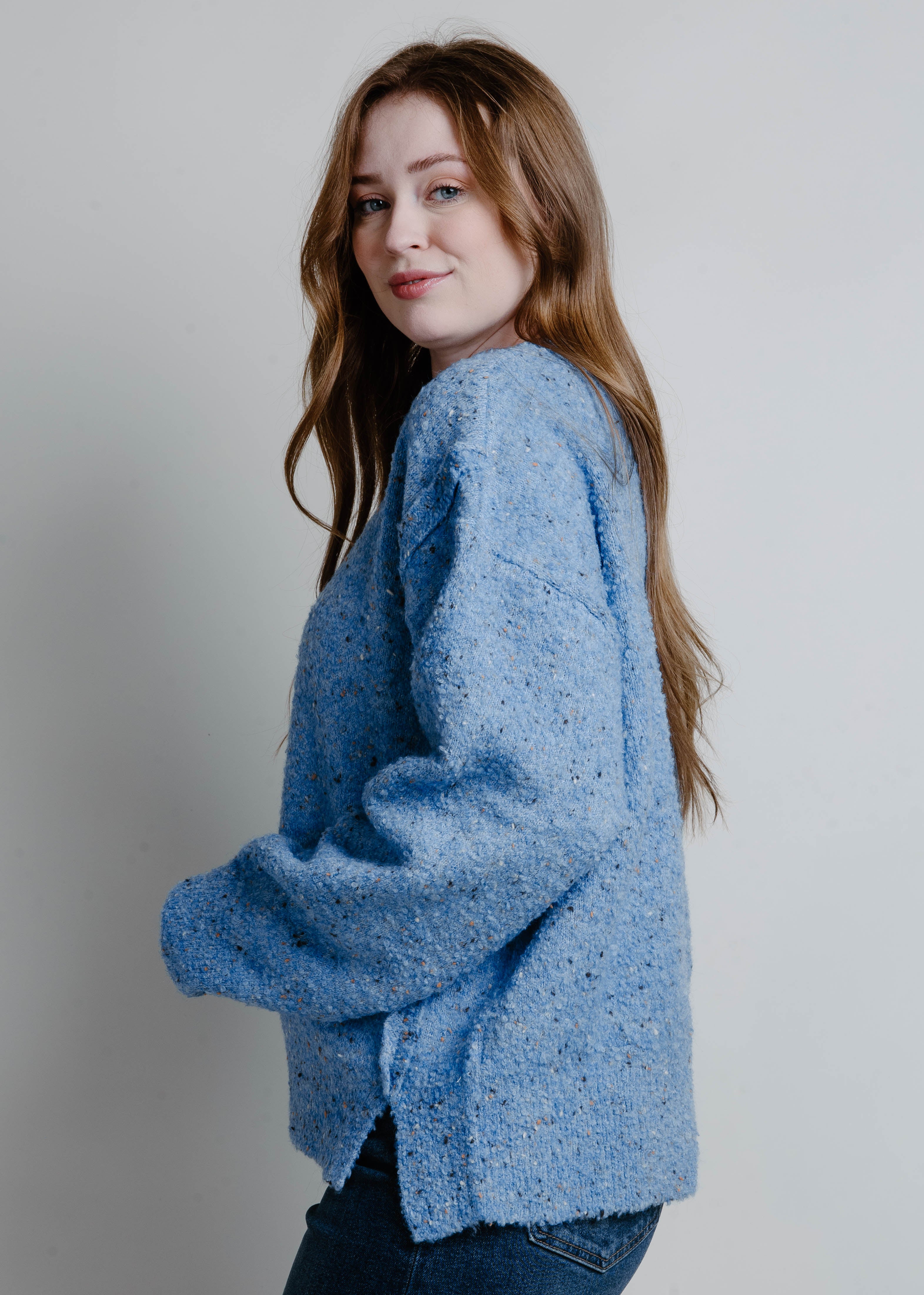Aimee Knit Sweater - Blue