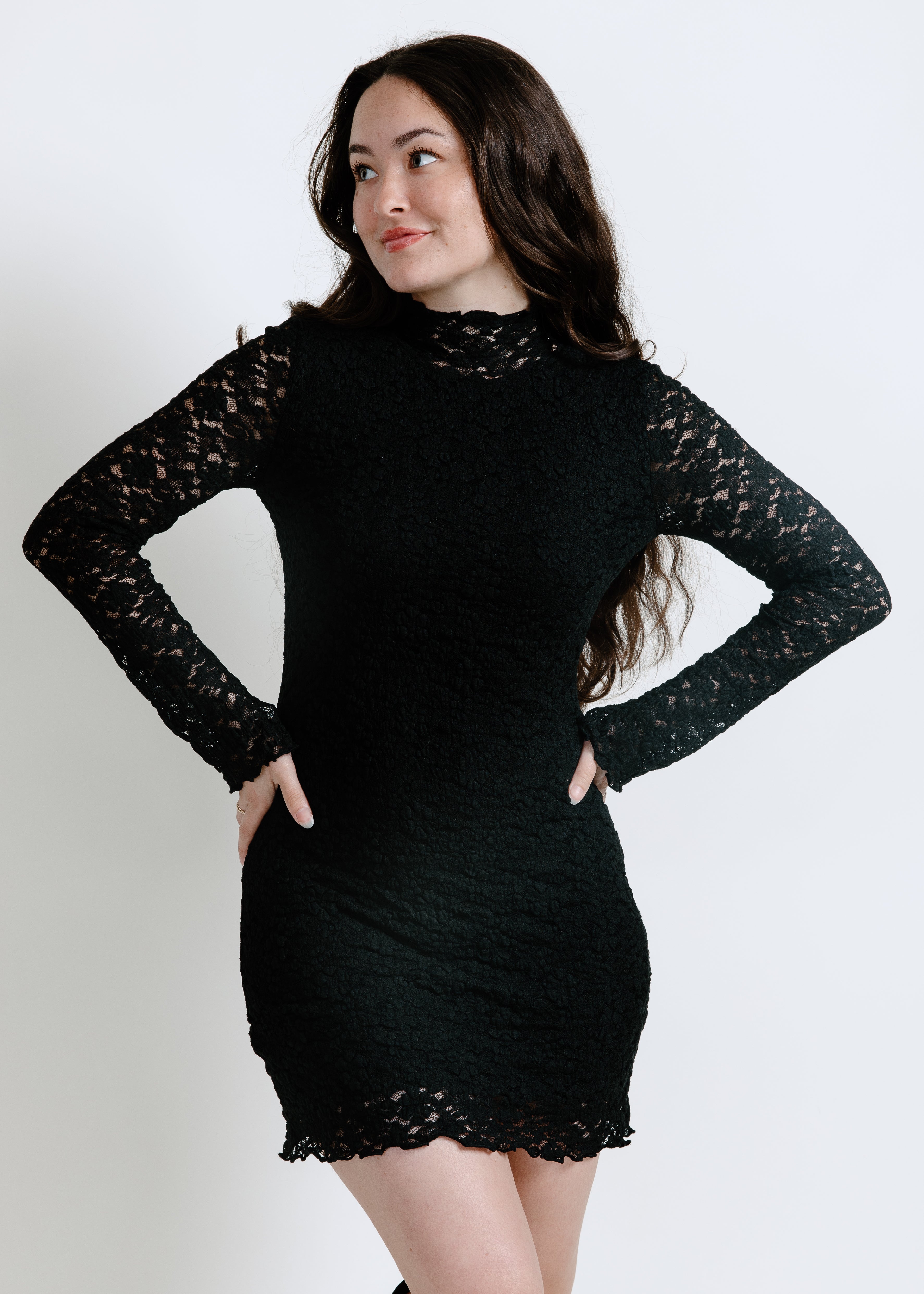 Aria Long Sleeve Mini Dress