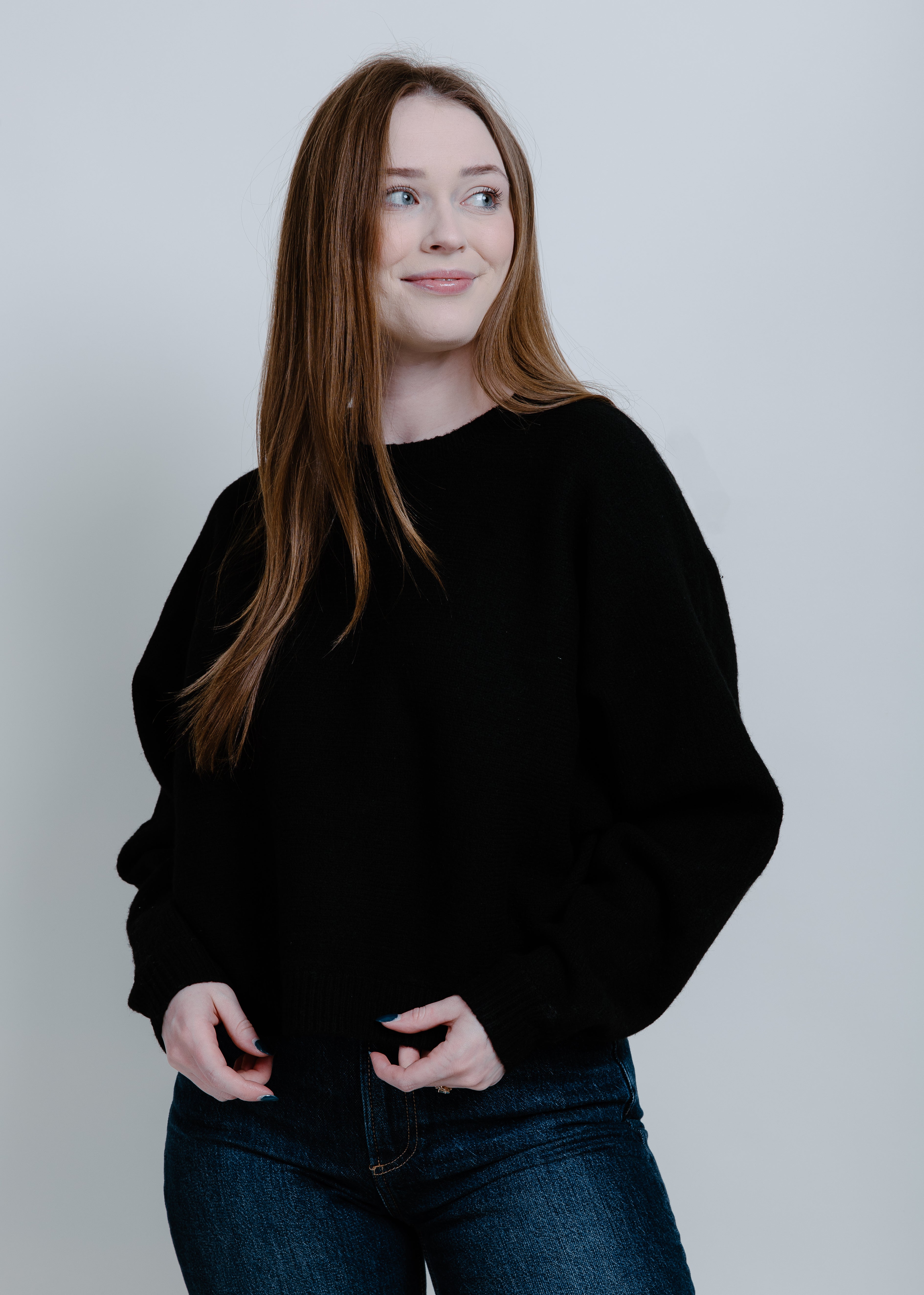 Asher Crewneck Sweater - Black