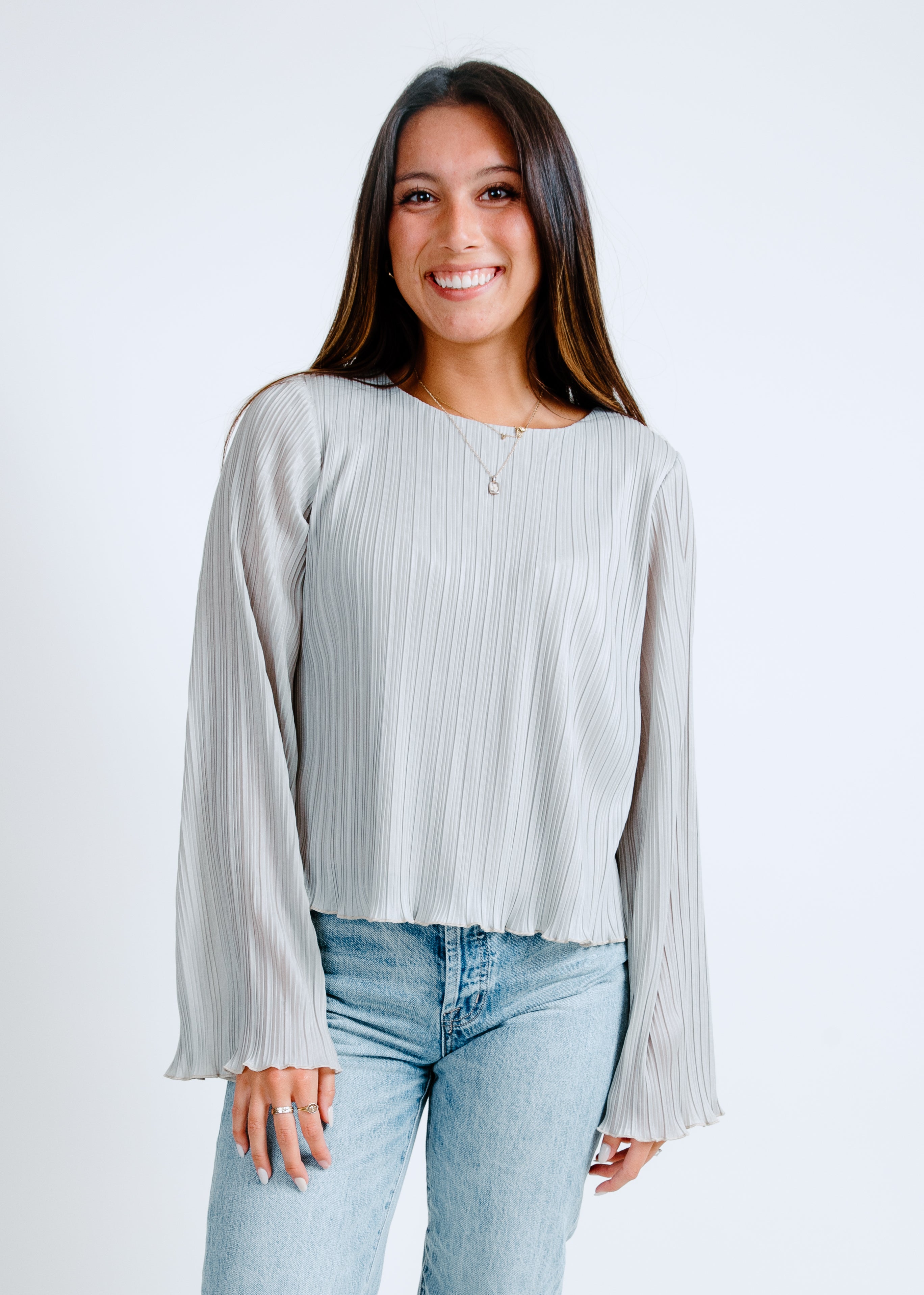Bennie Bell Sleeve Blouse - Sage
