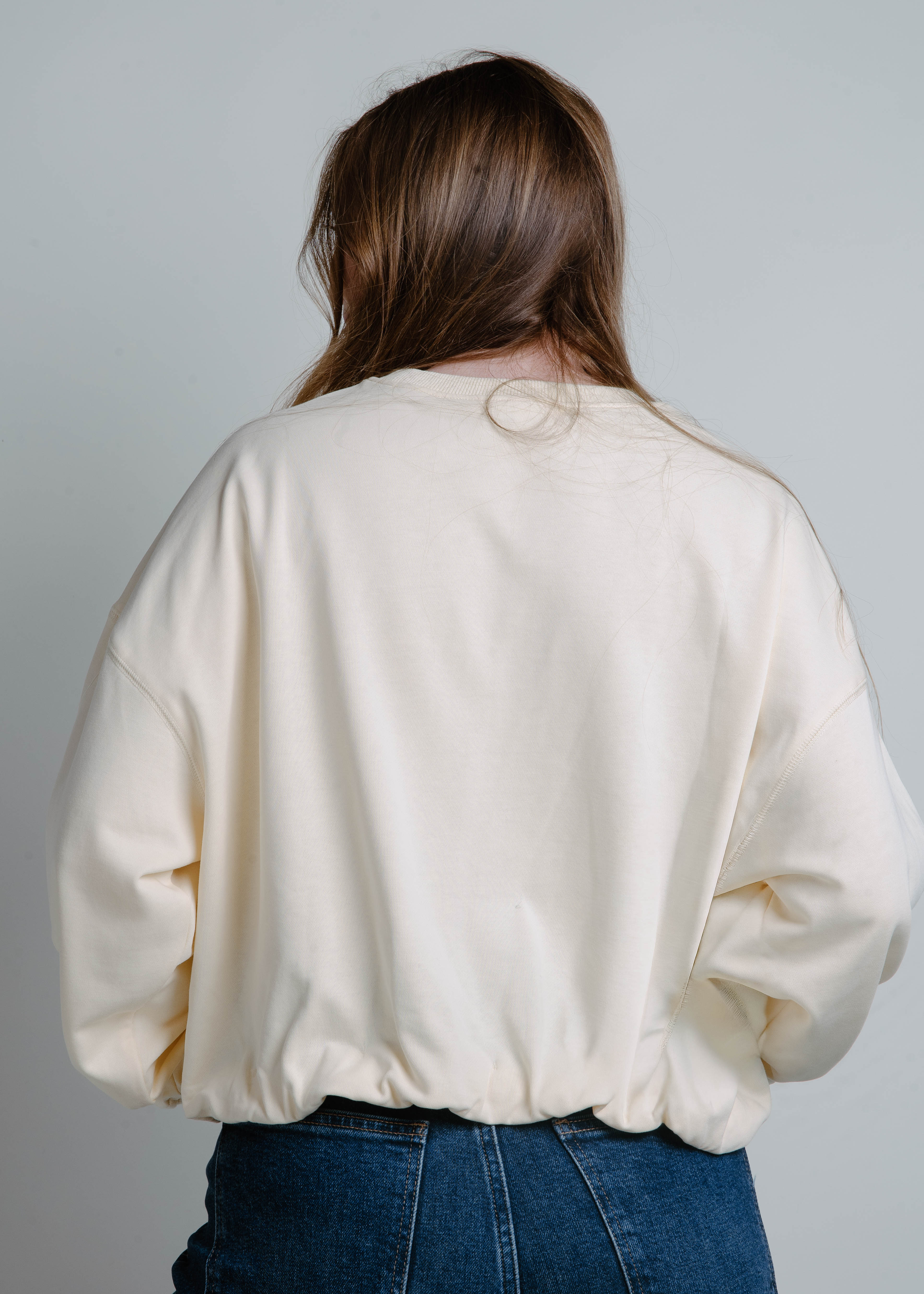 Billie Bubble Hem Top - Butter