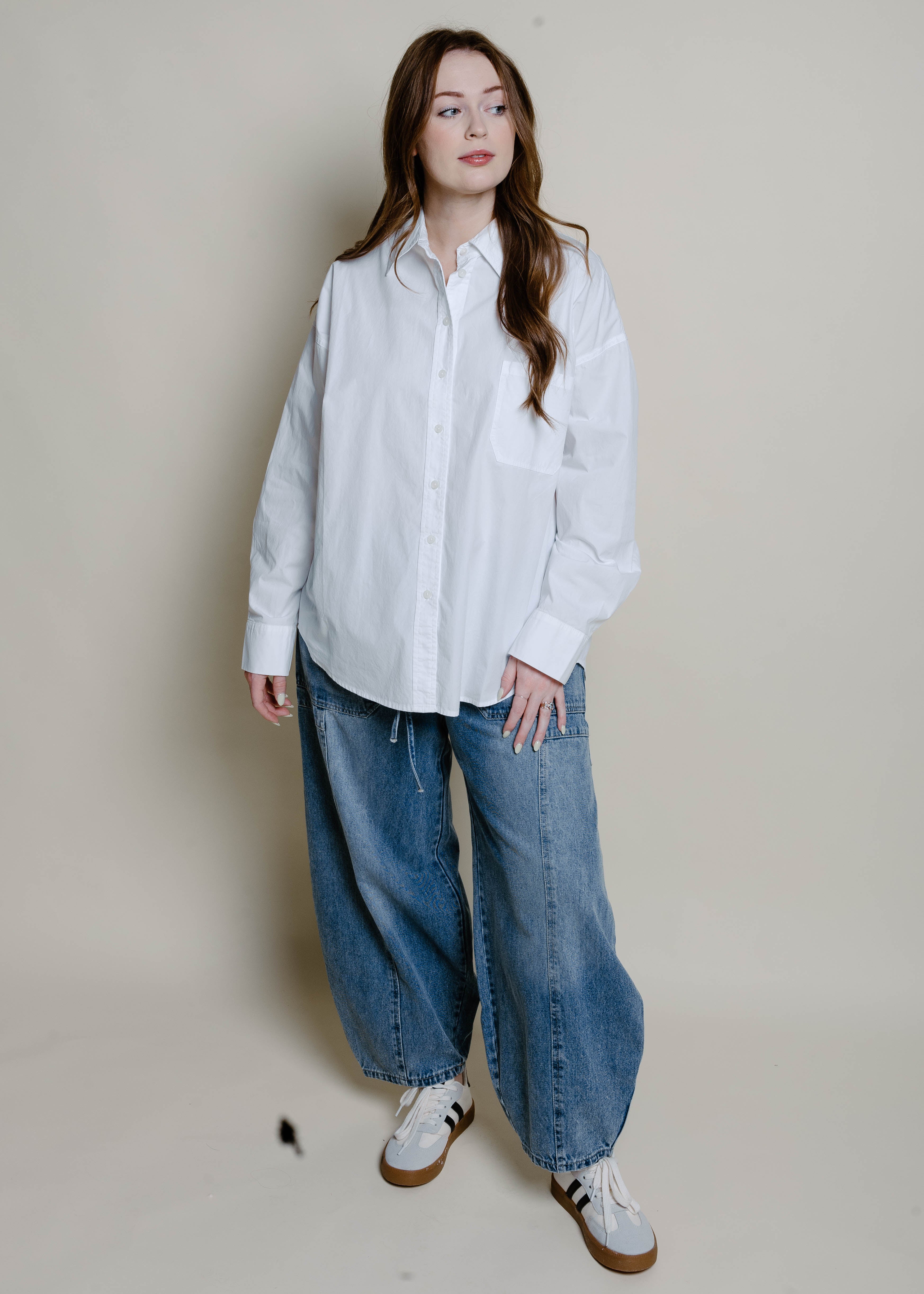 Brinley Button Down Shirt - White