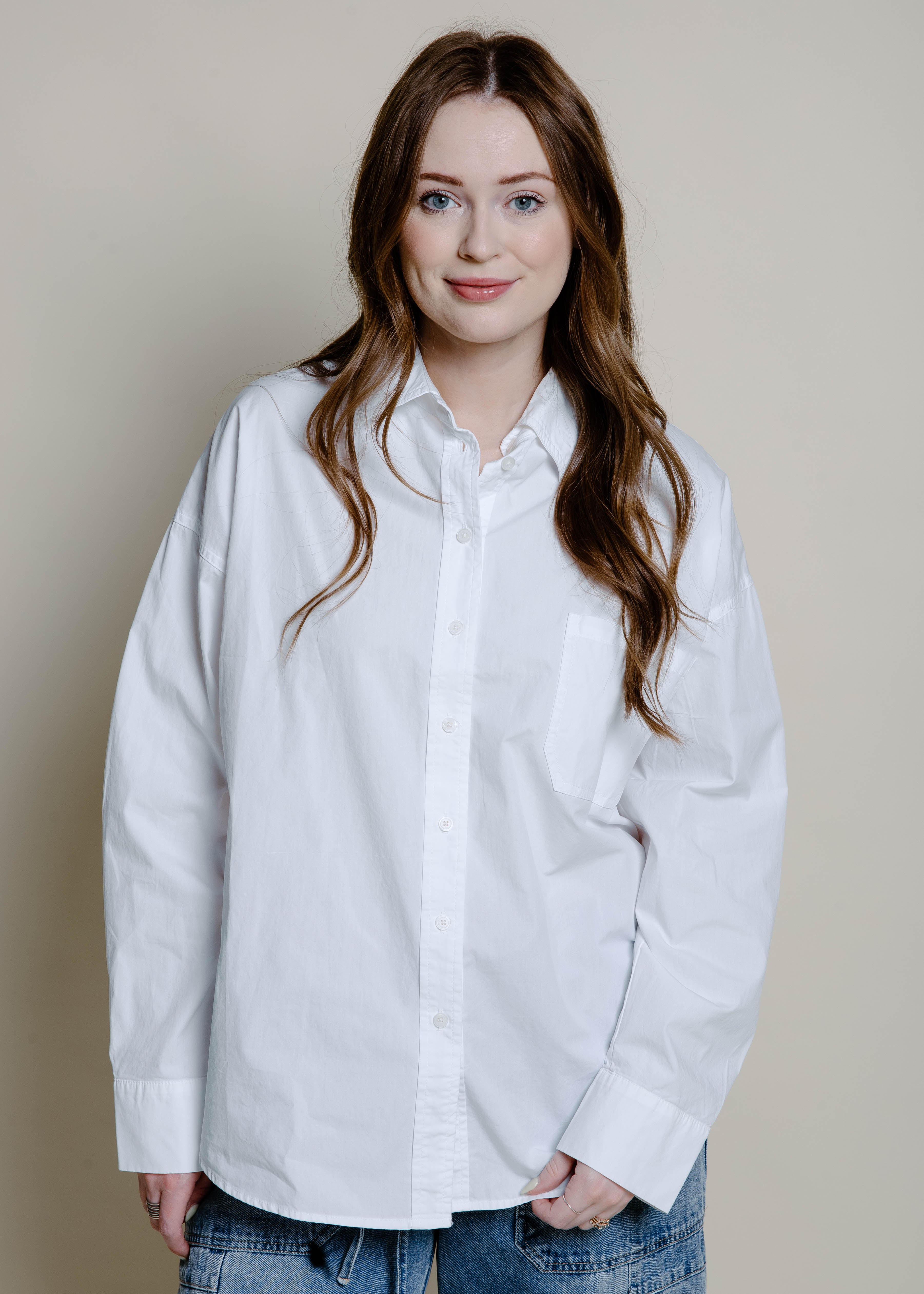 Brinley Button Down Shirt - White