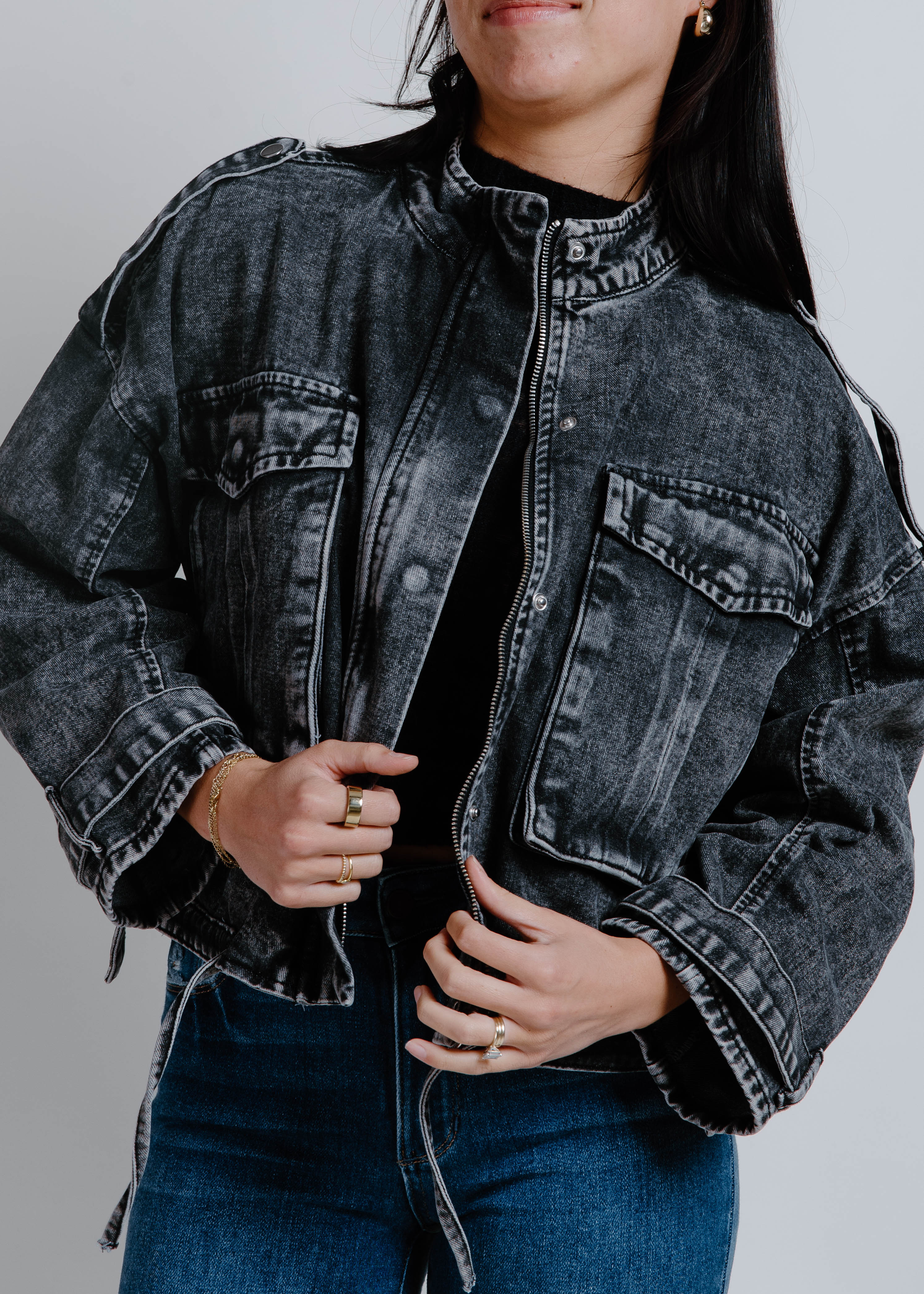 Brooklyn Utility Jacket - Black