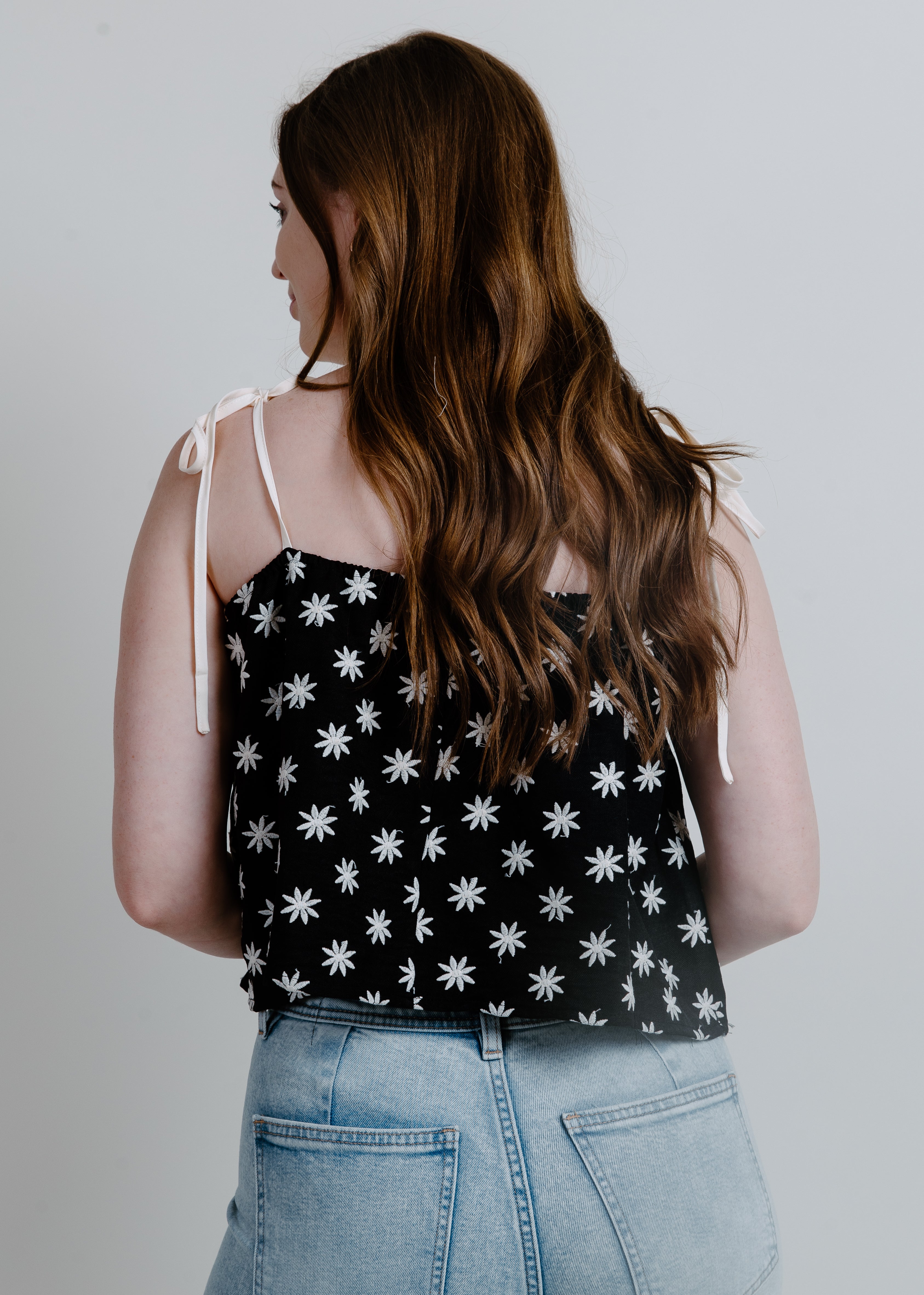 Carlin Babydoll Top - Black