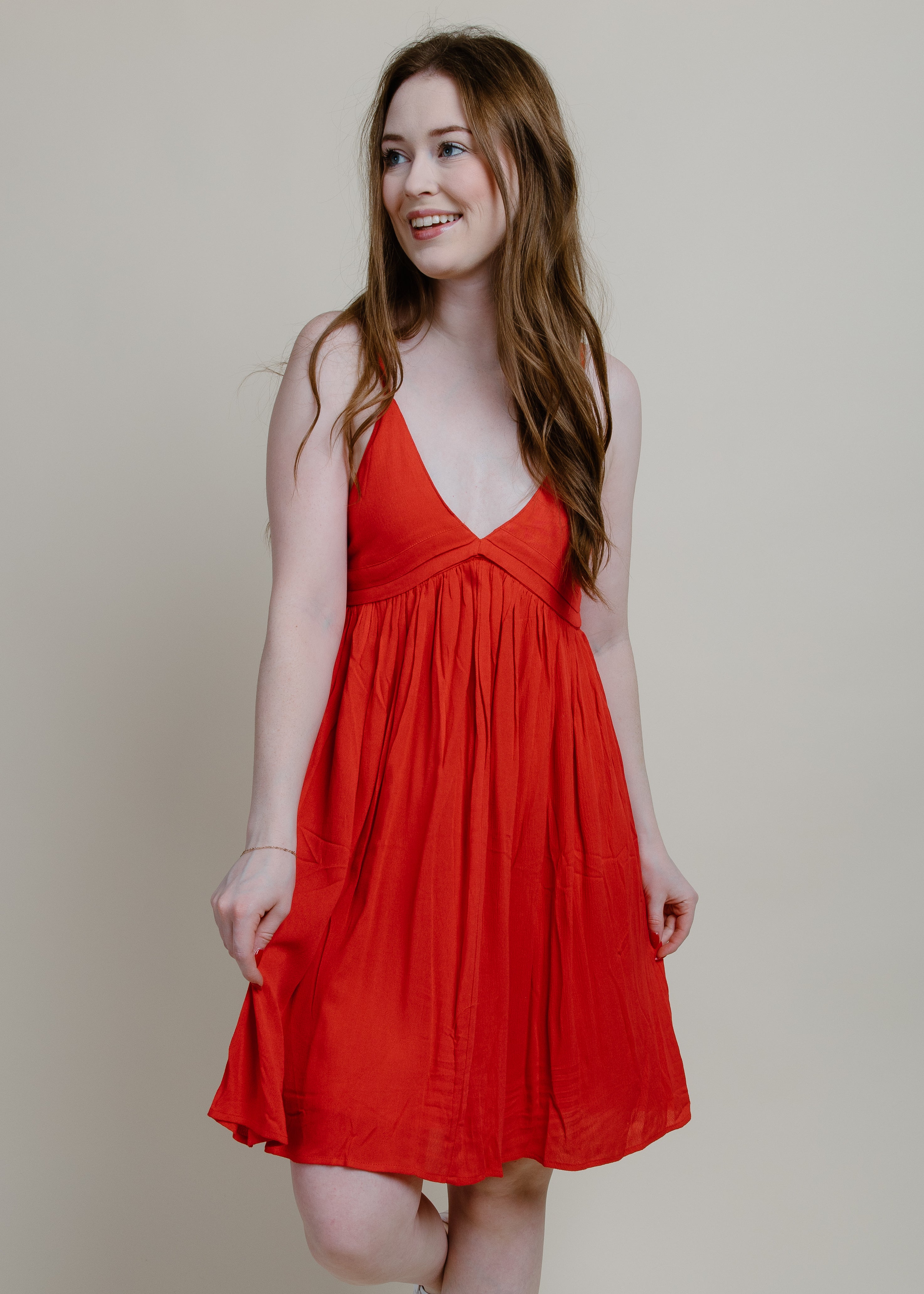 Darci Mini Dress - Red