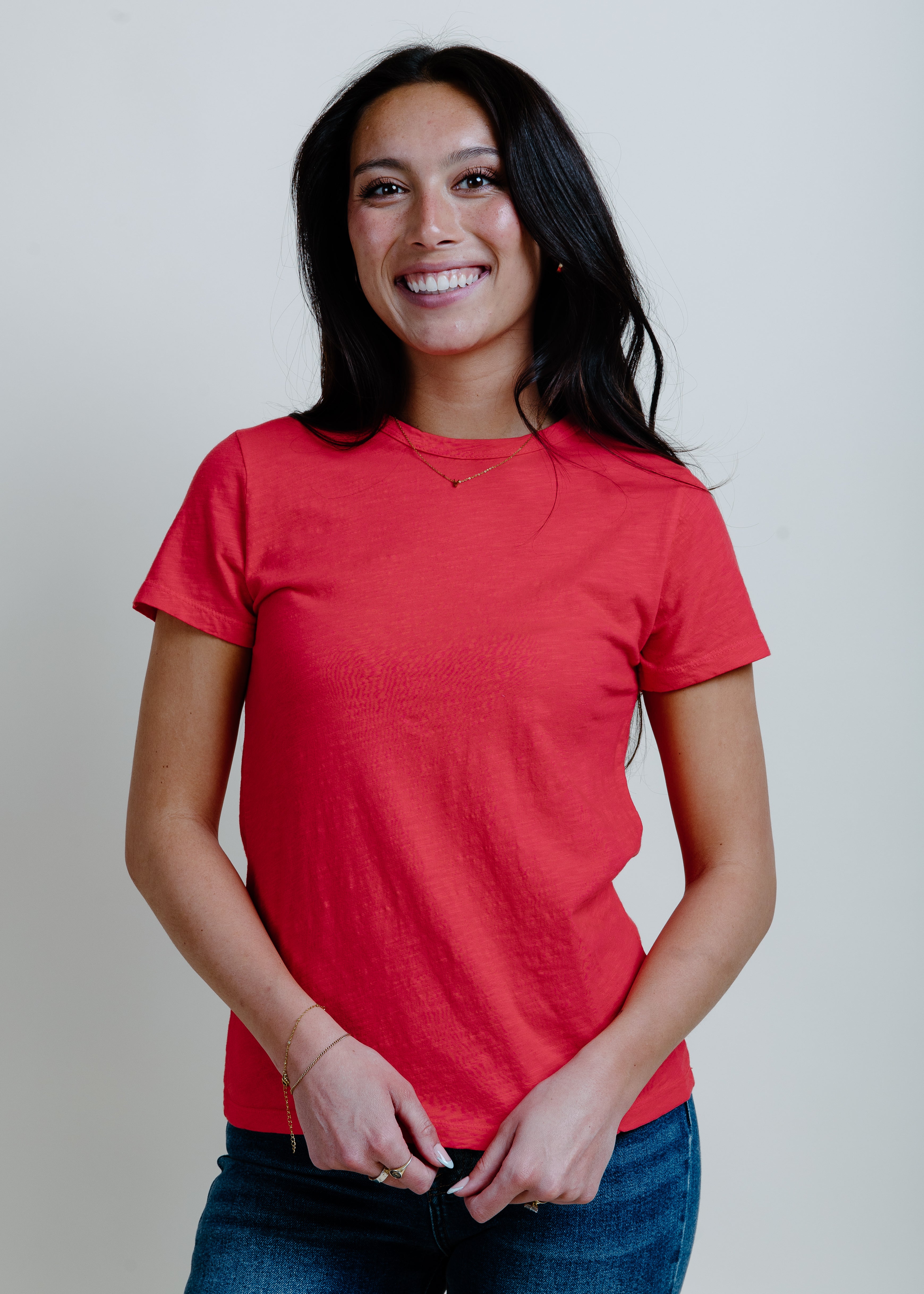 Everyday Simple Tee - Poppy Red