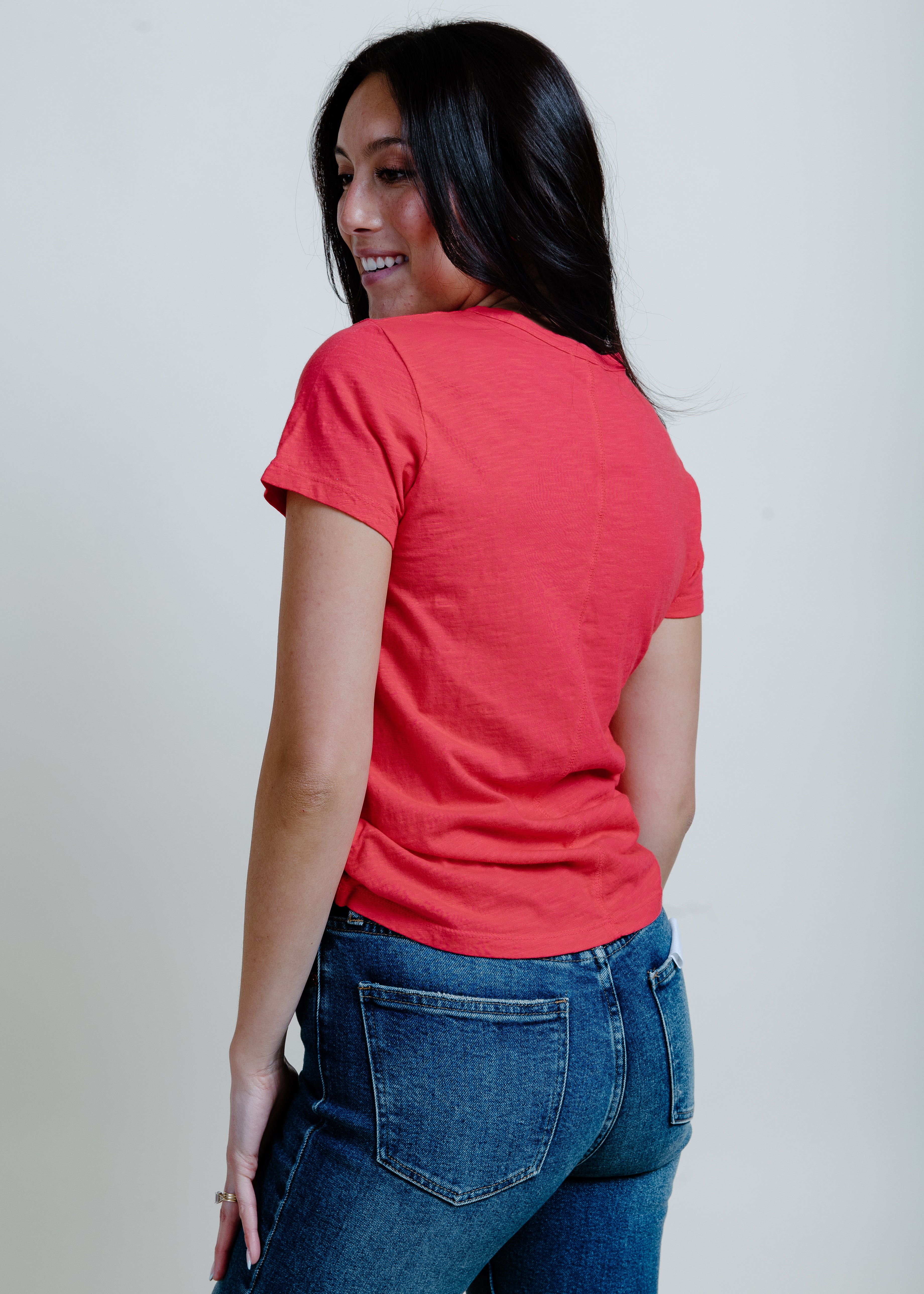 Everyday Simple Tee - Poppy Red