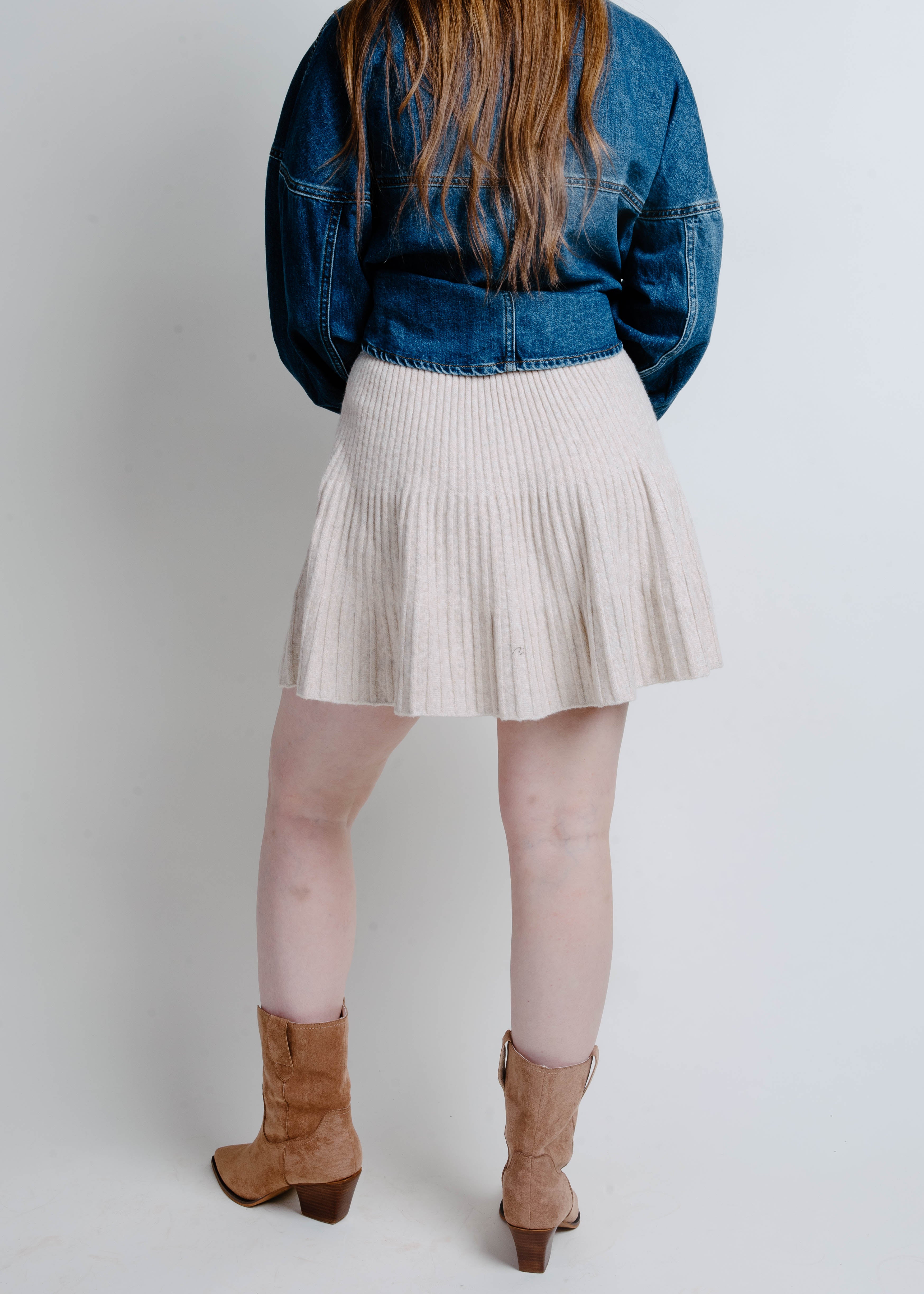 Faith Mini Skirt - Oatmeal