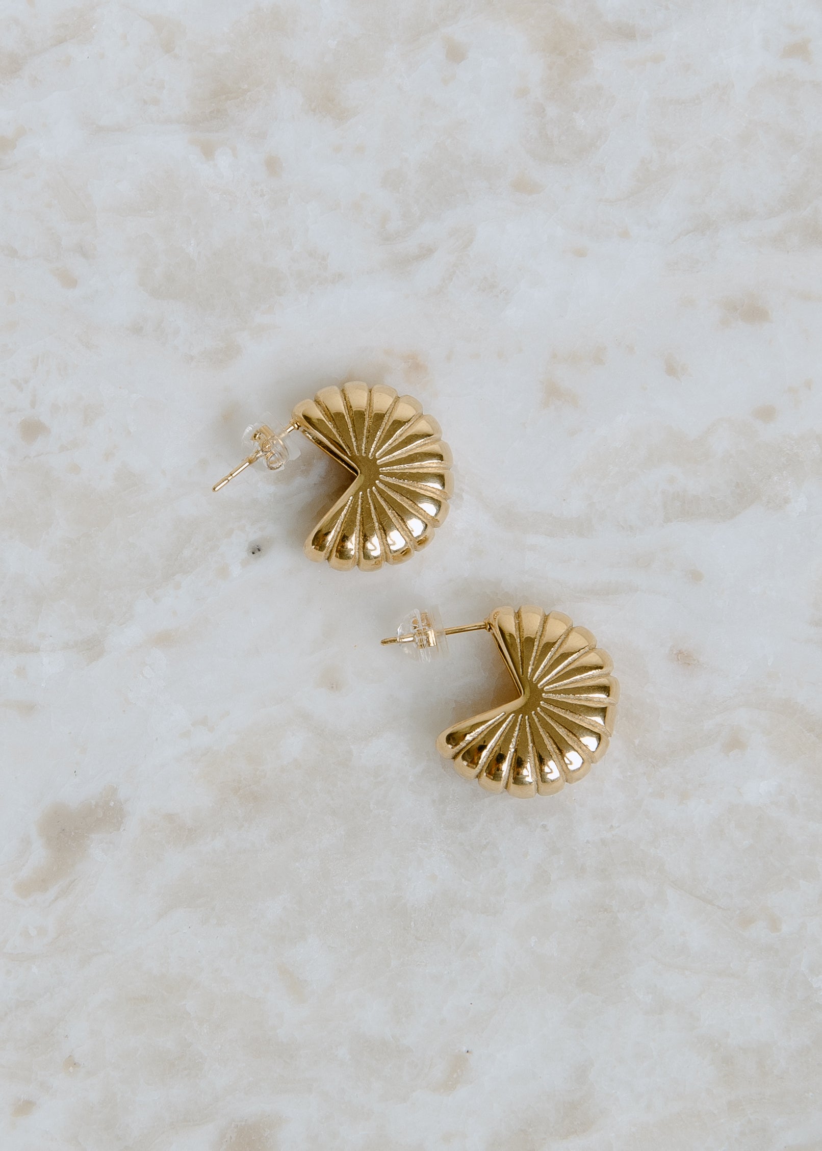 Gold Shell Earrings