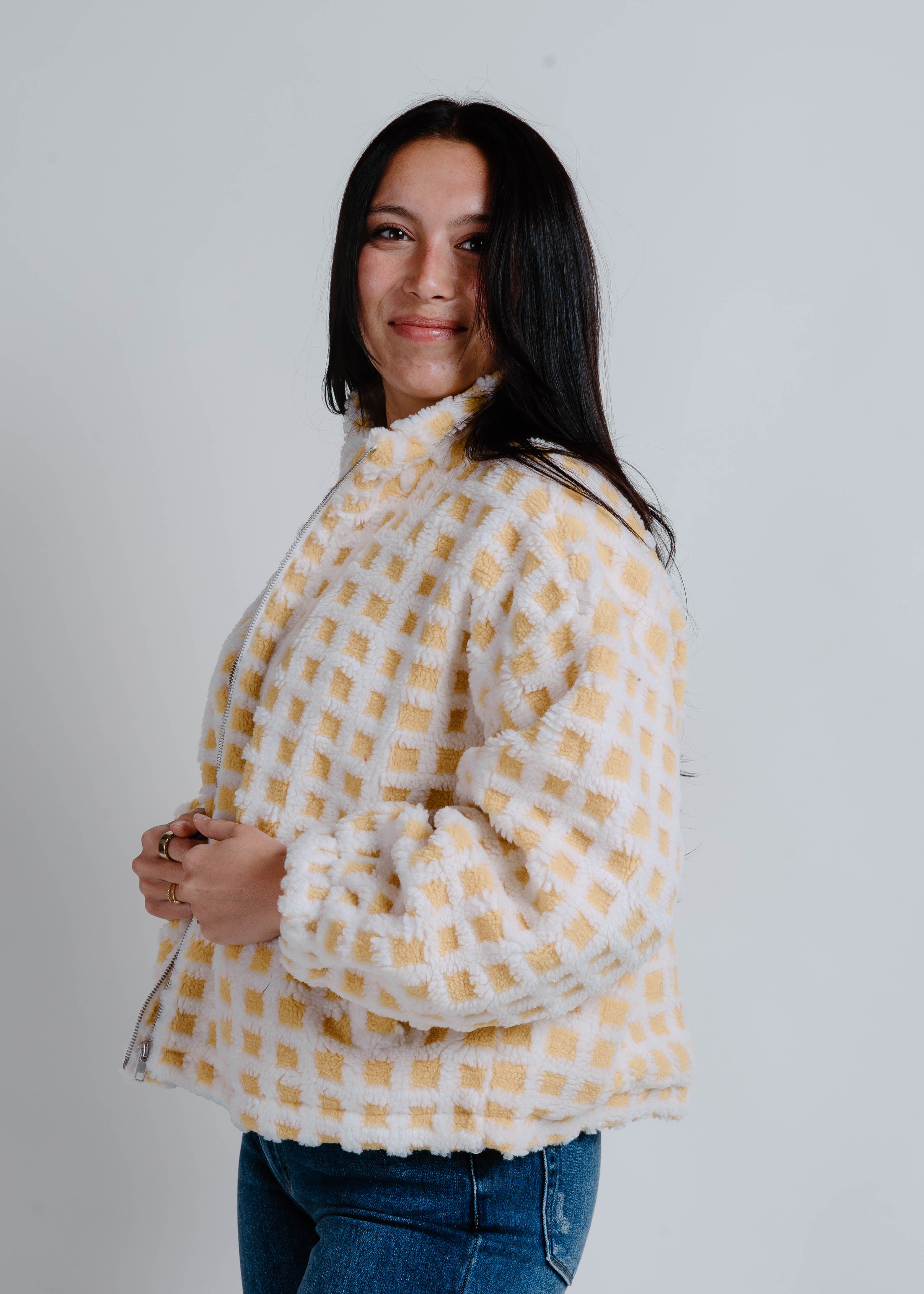 Jenni Sherpa Jacket - Ivory