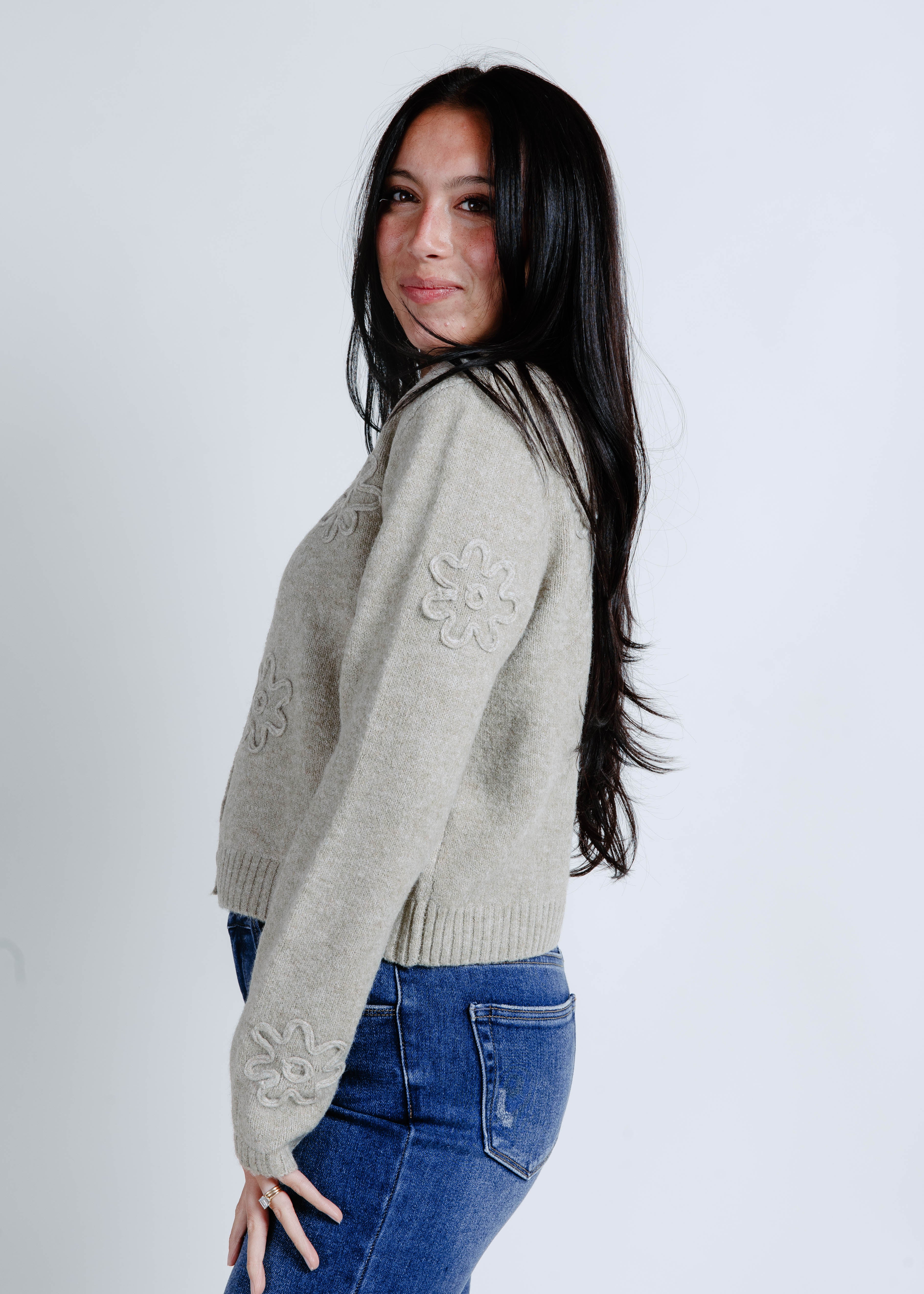 Kaila Floral Cardigan - Green