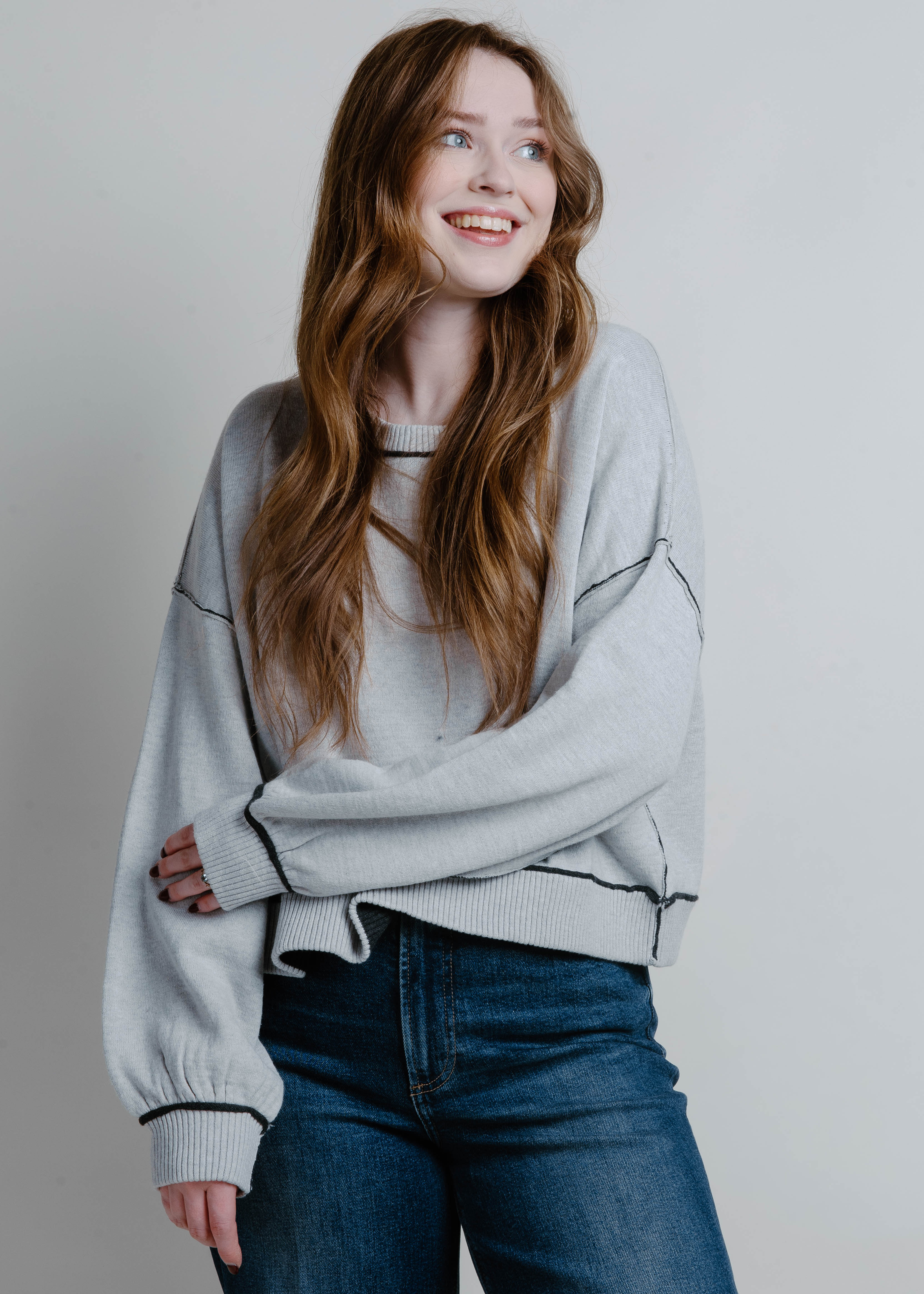 Landon Knit Sweater - Grey