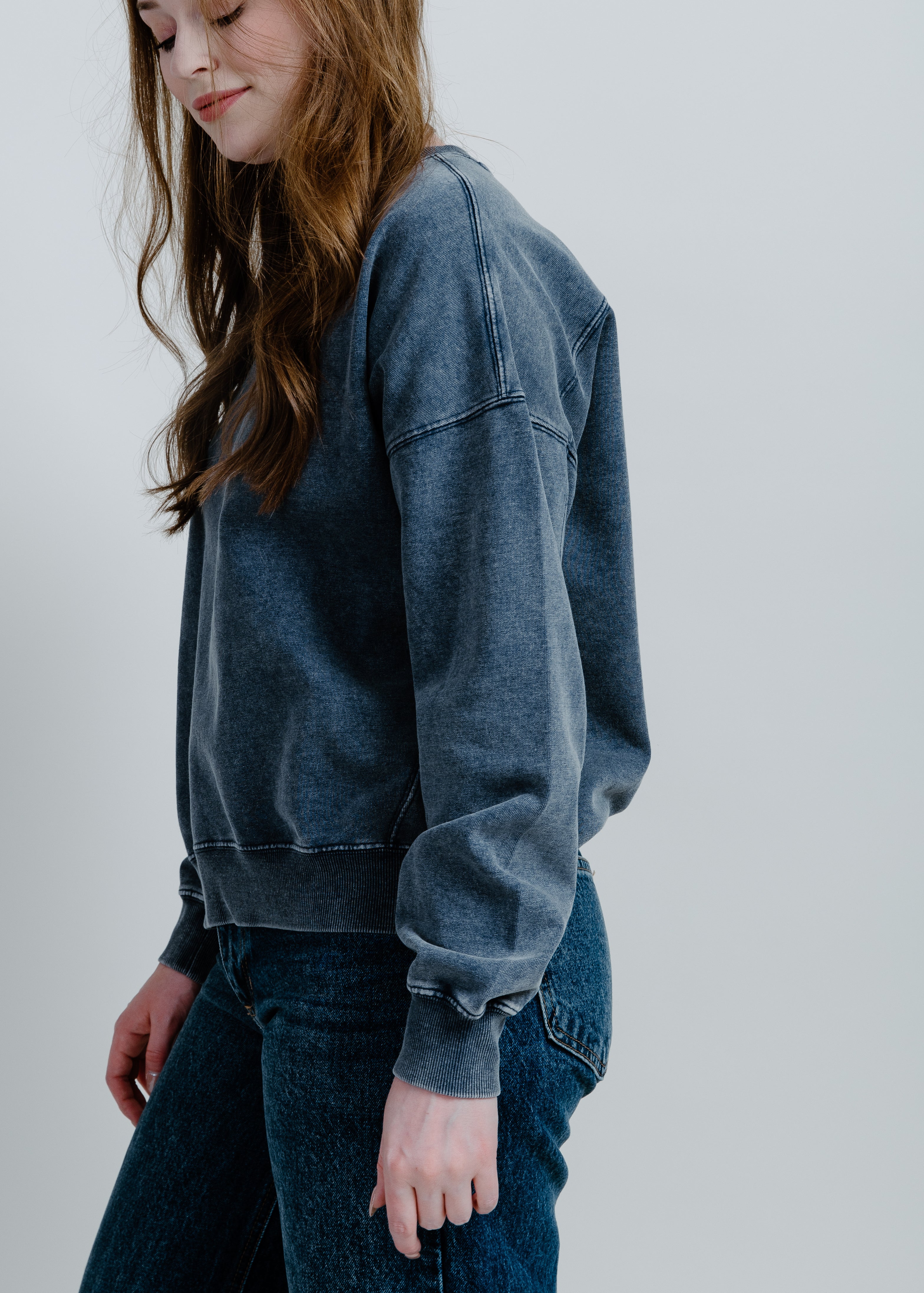 Lane Crewneck - Indigo