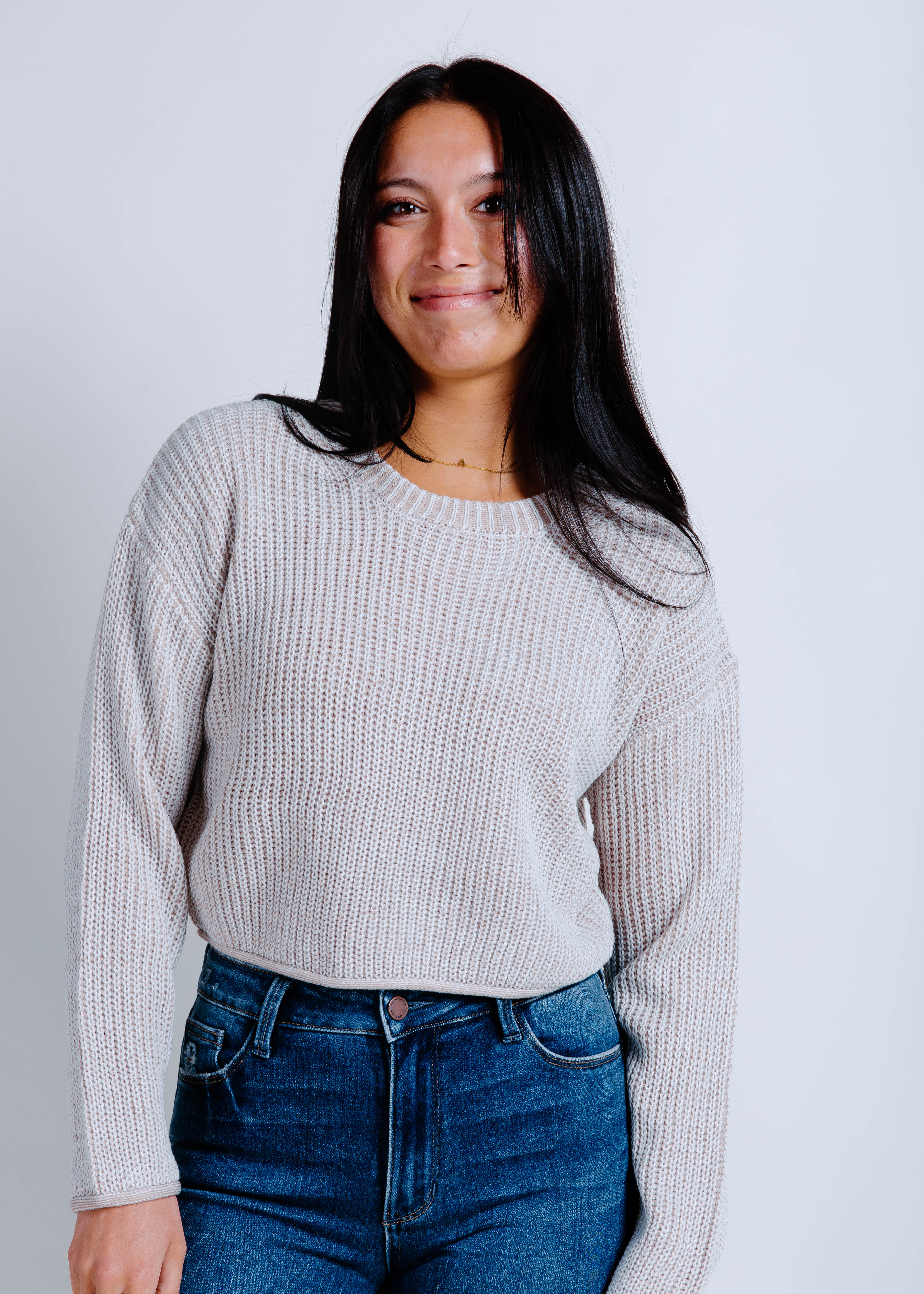 Lennie Knit Pullover - Light Taupe