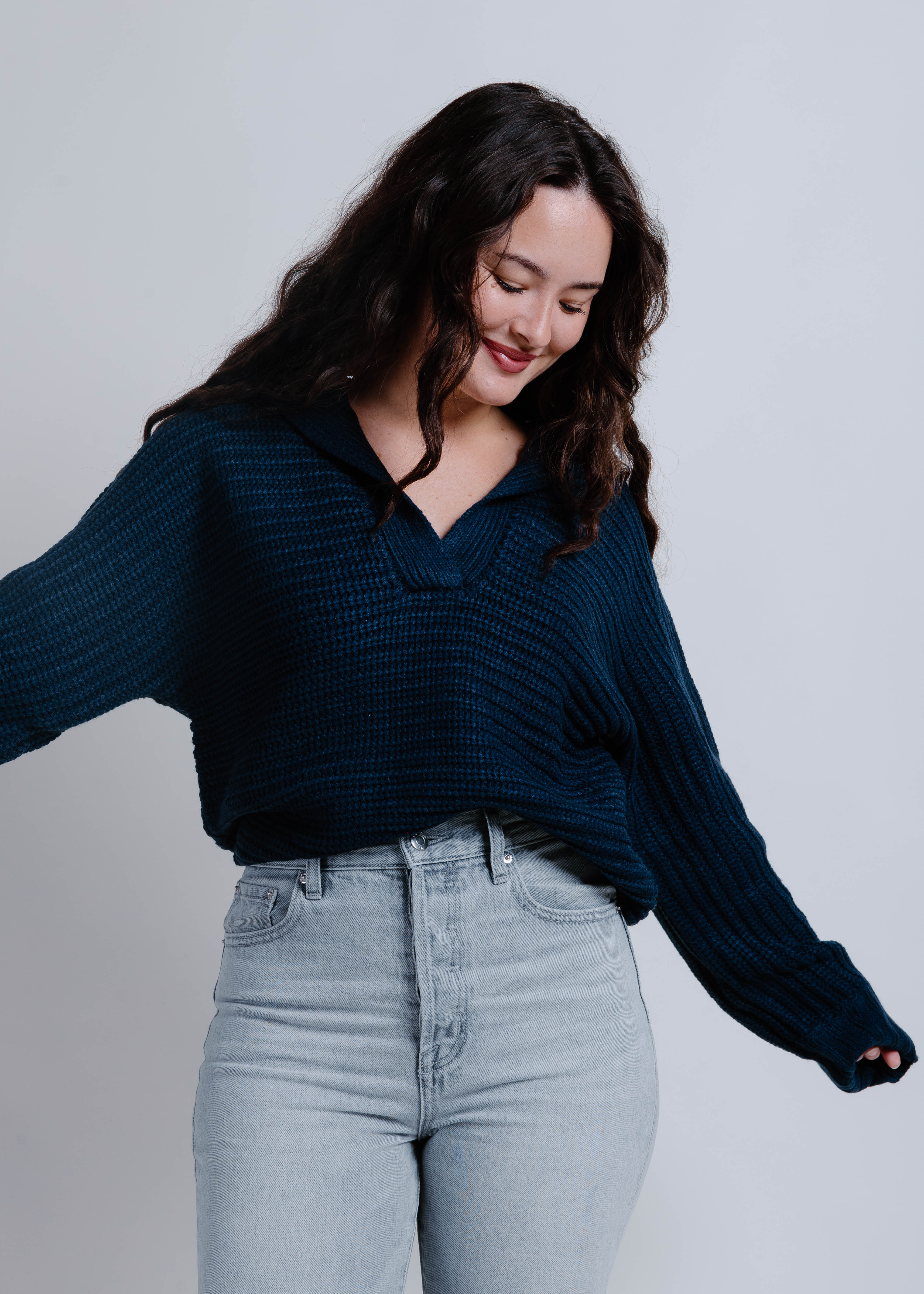 Libby Knit Sweater - Navy