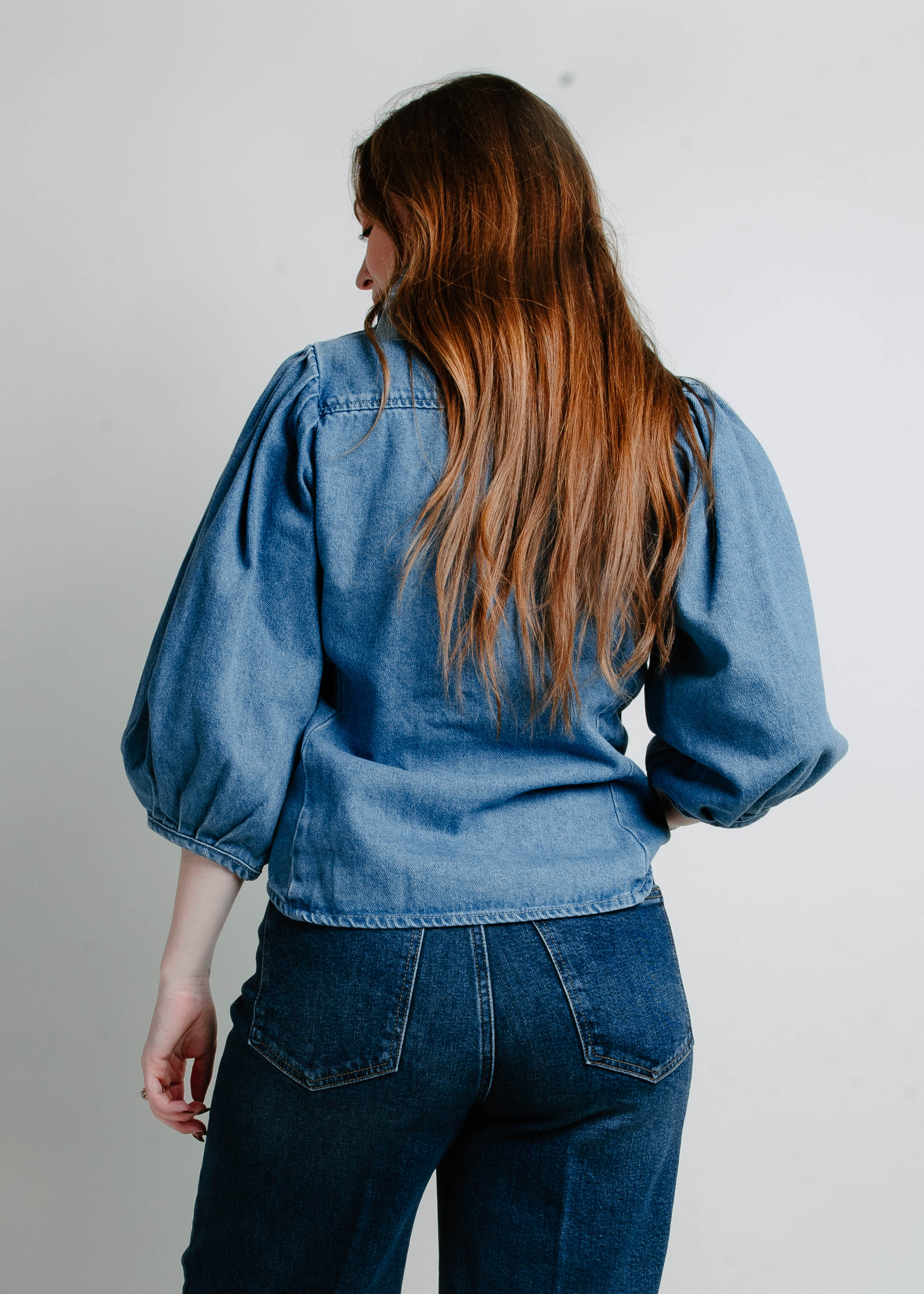 The Logan Denim Blouse
