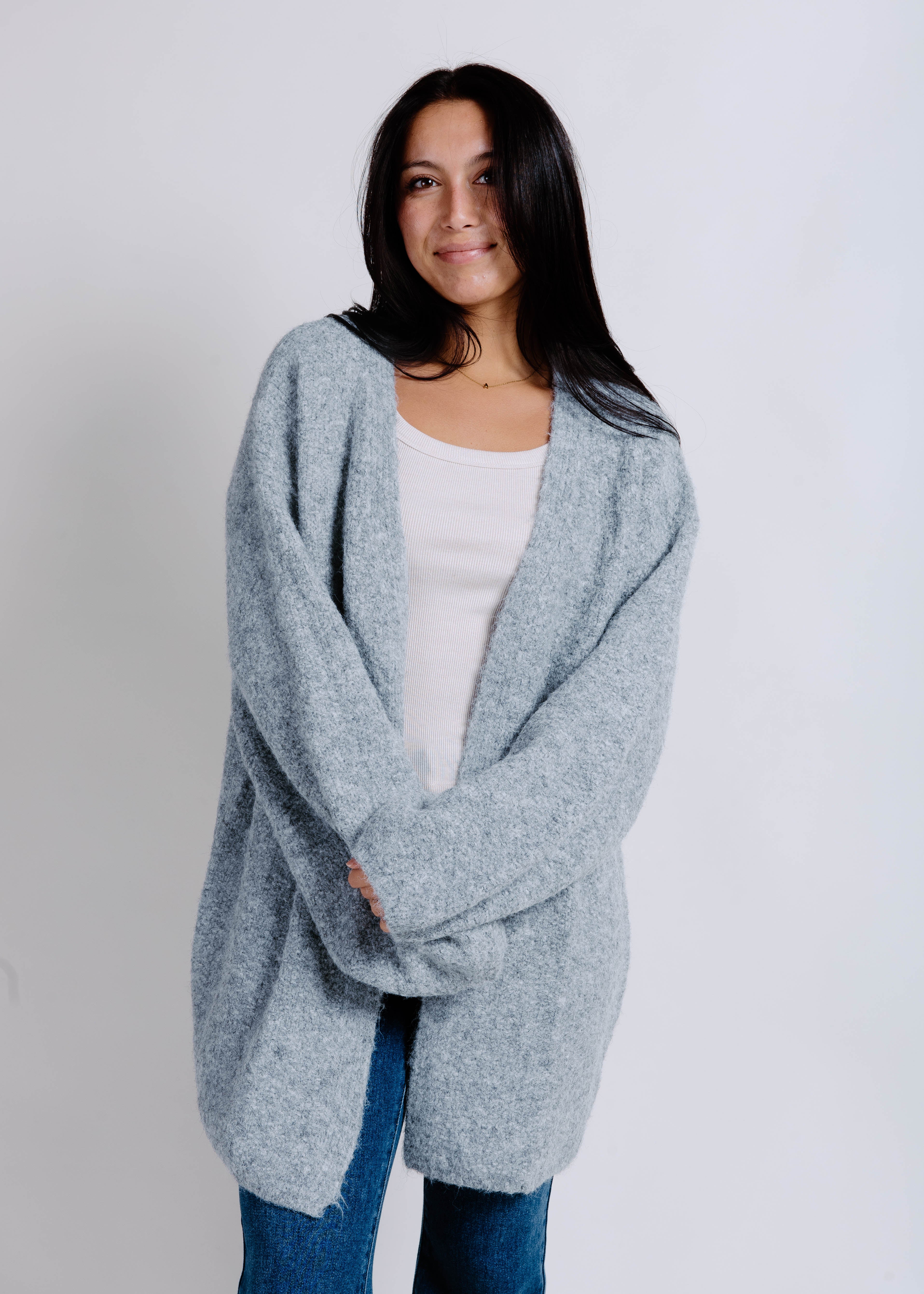 Lulu Oversized Cardigan - Grey