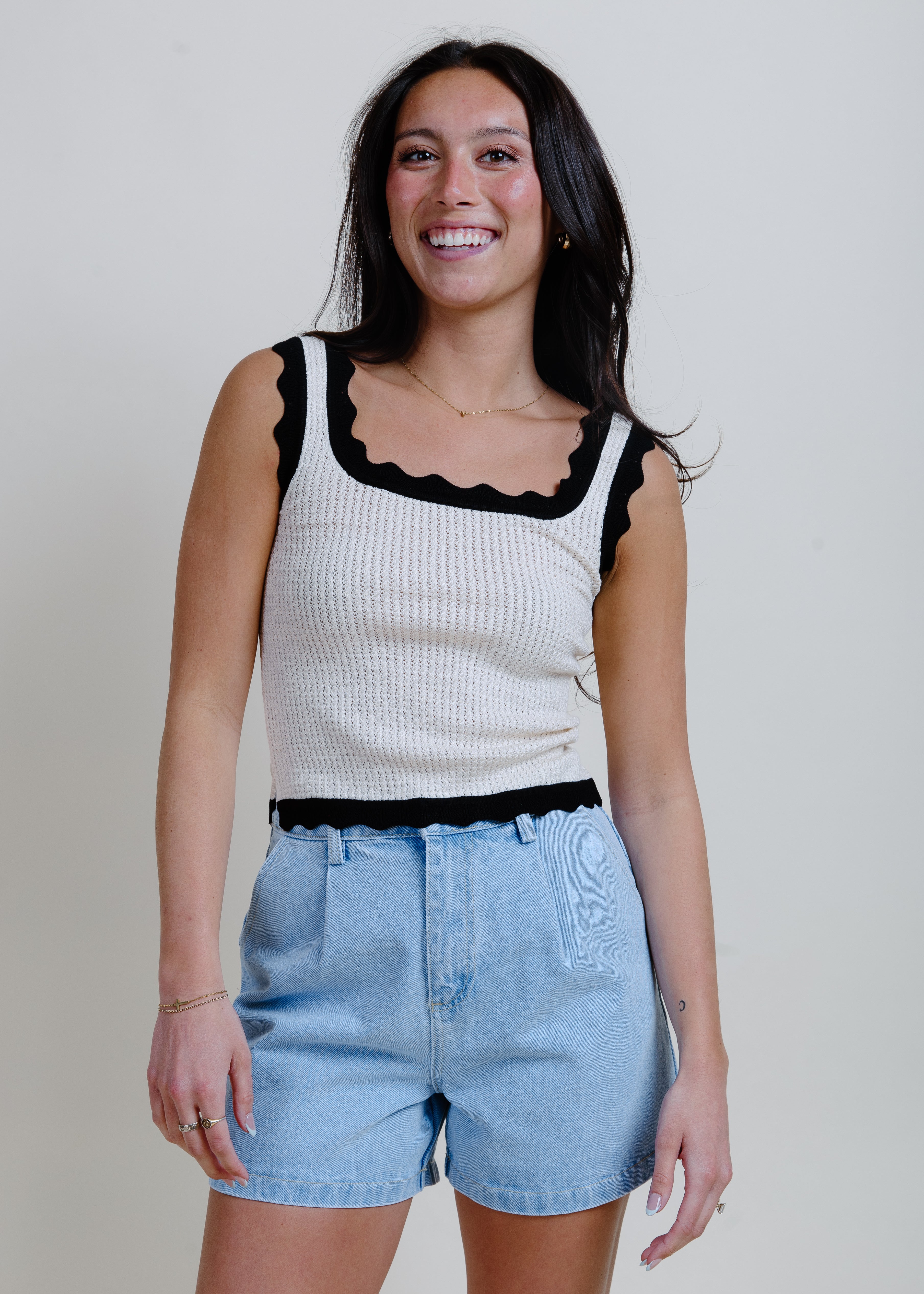 Make Way Knit Tank - Cream