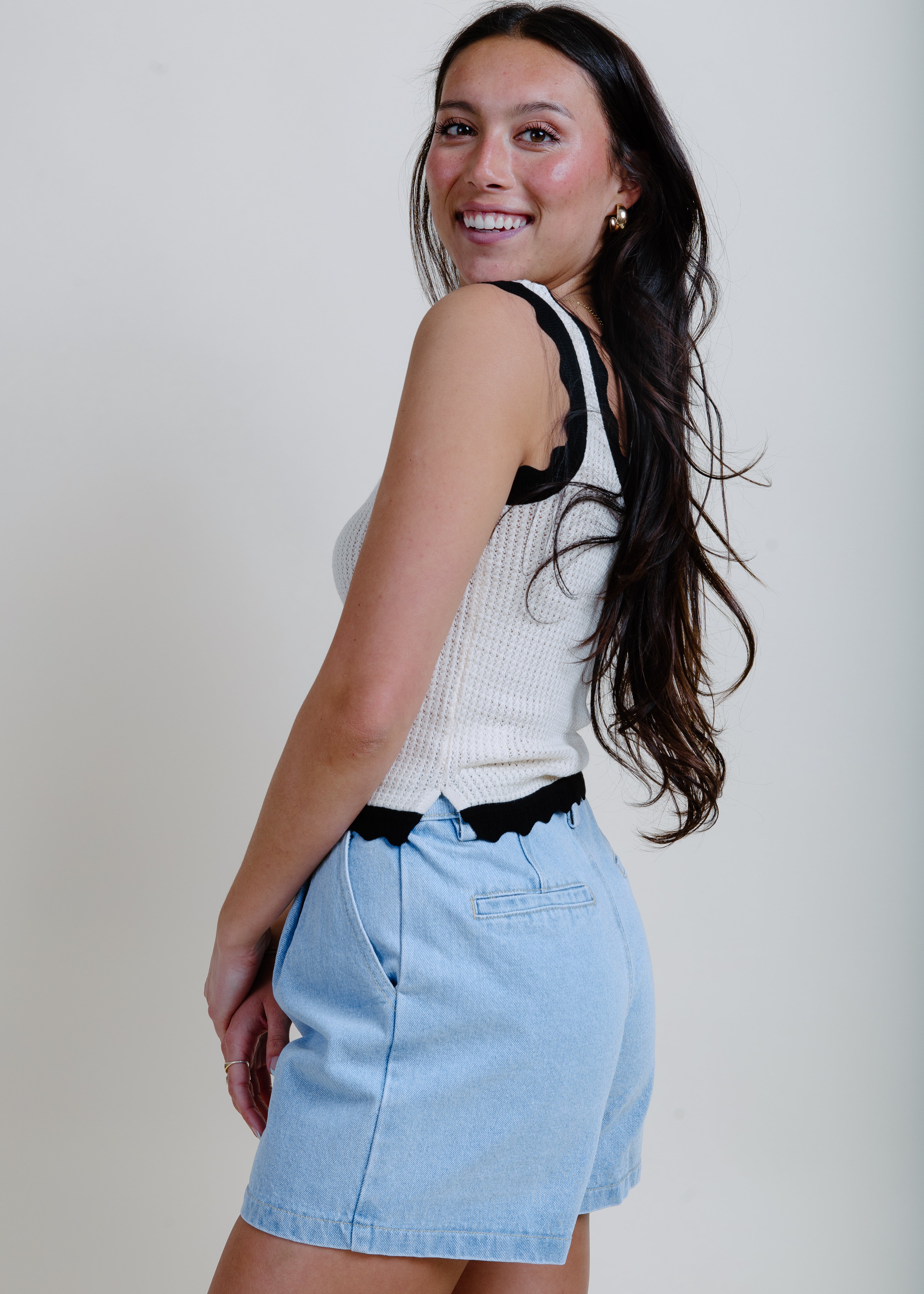 Make Way Knit Tank - Cream