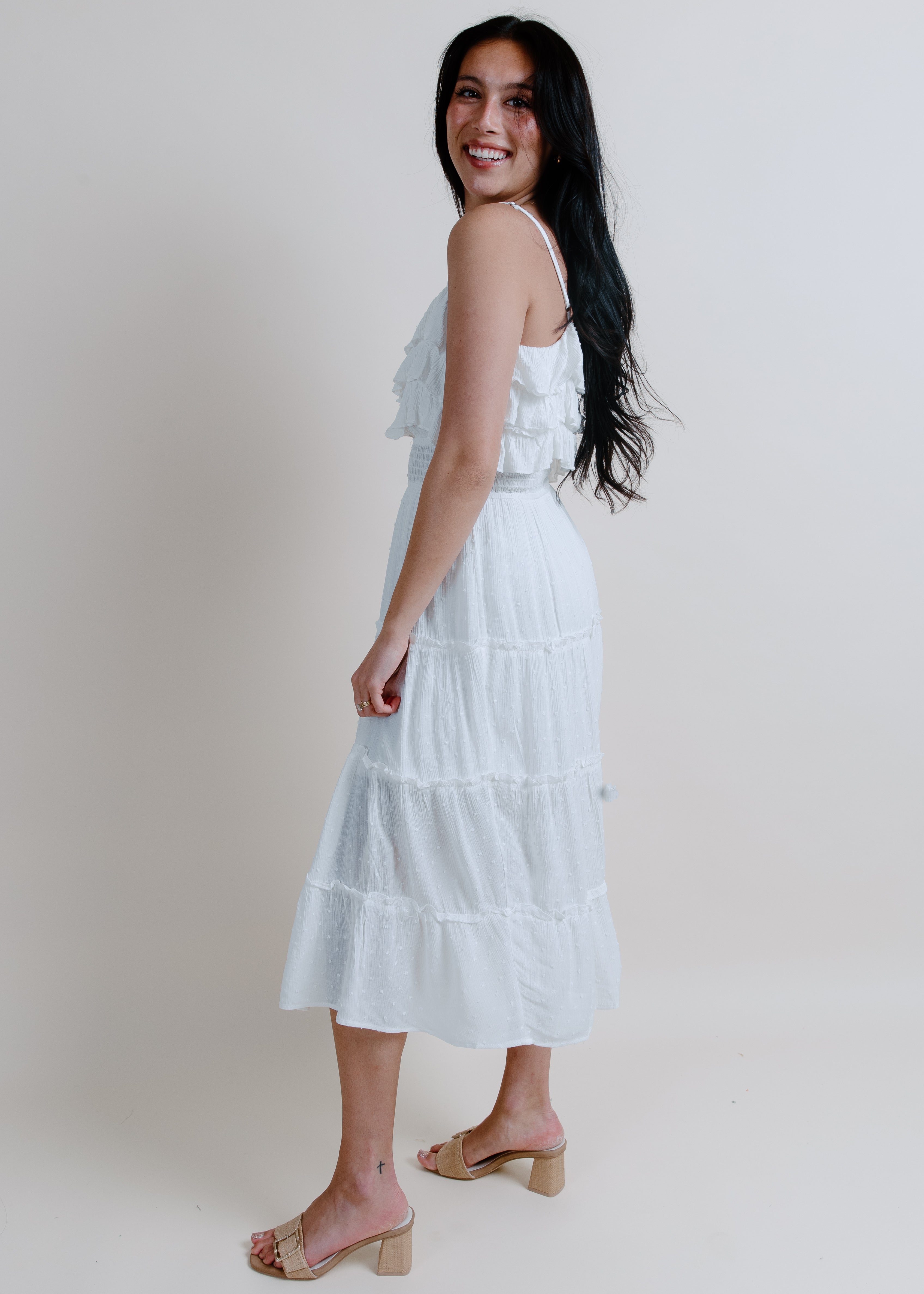 Michelle Tiered Midi Dress