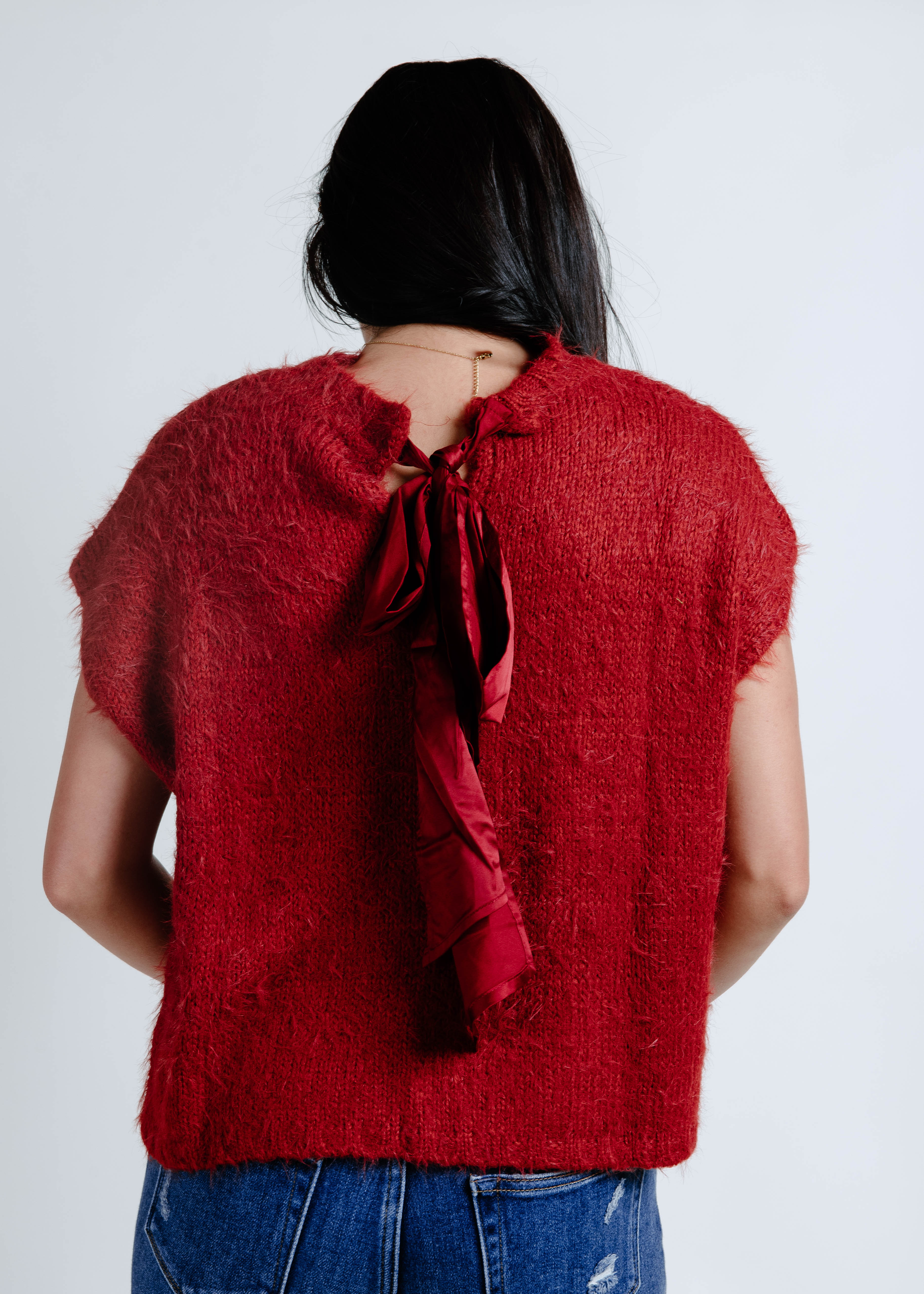 Mona Sweater Top - Marsala