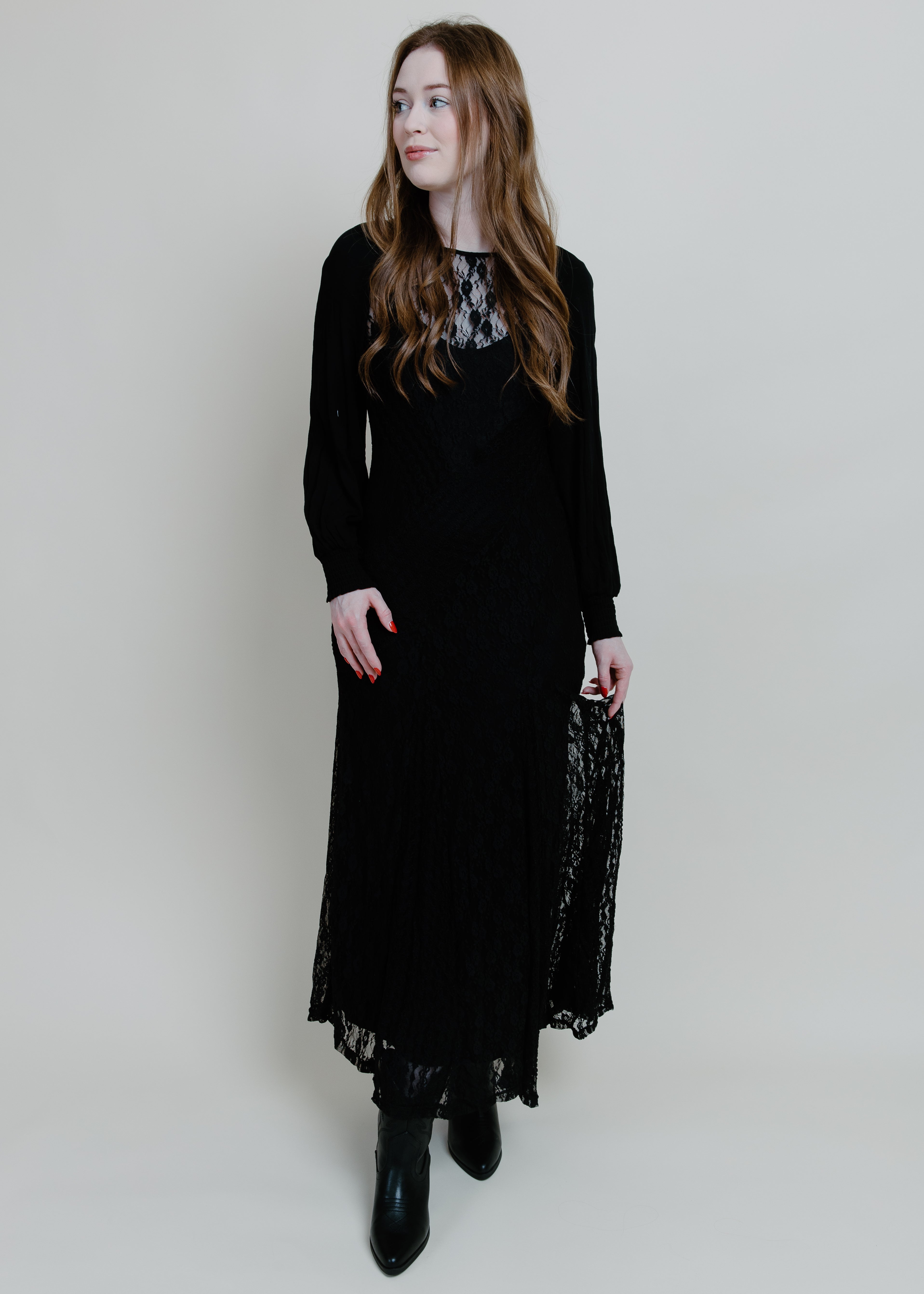 Raglan Vintage Lace Dress