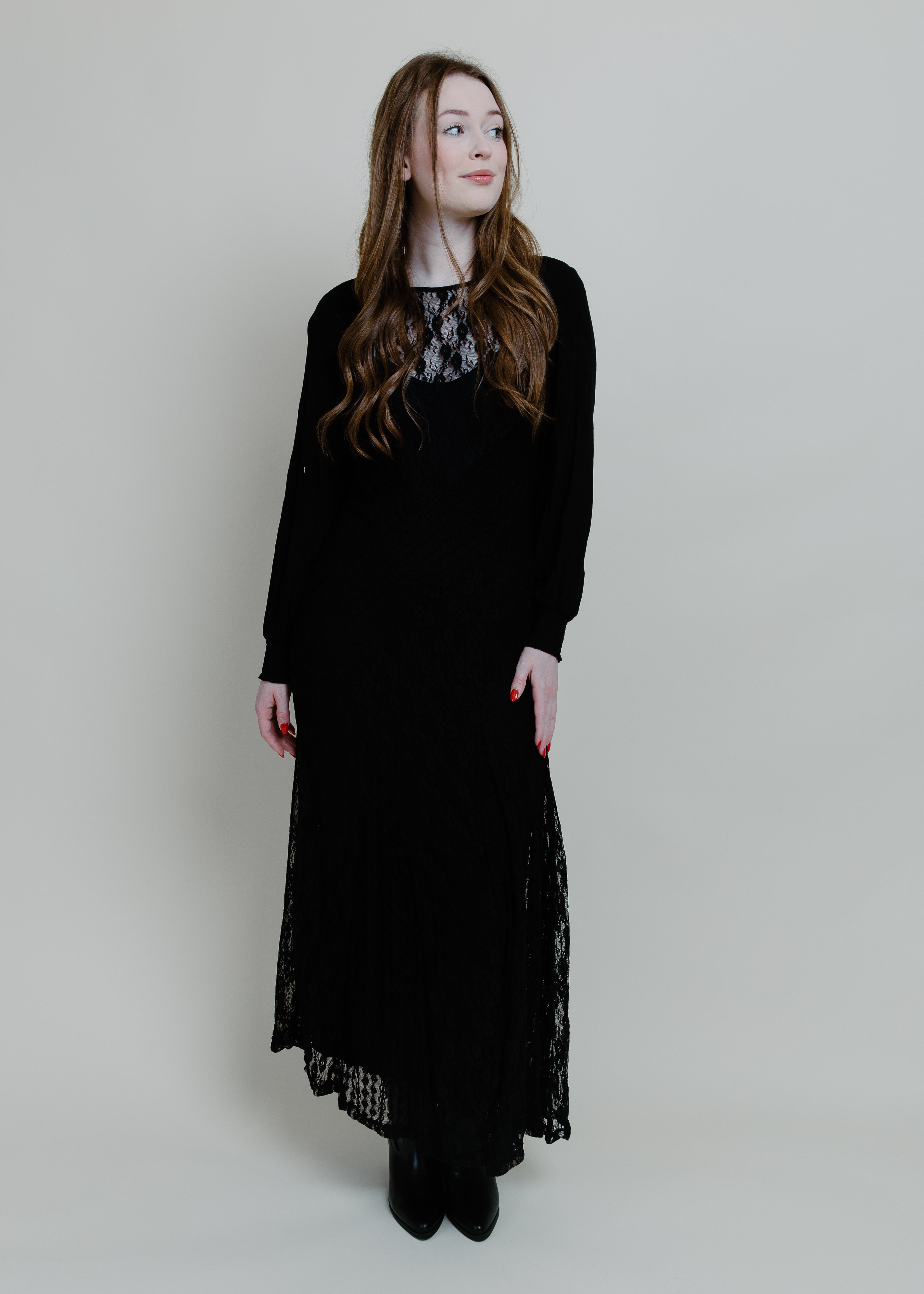 Raglan Vintage Lace Dress
