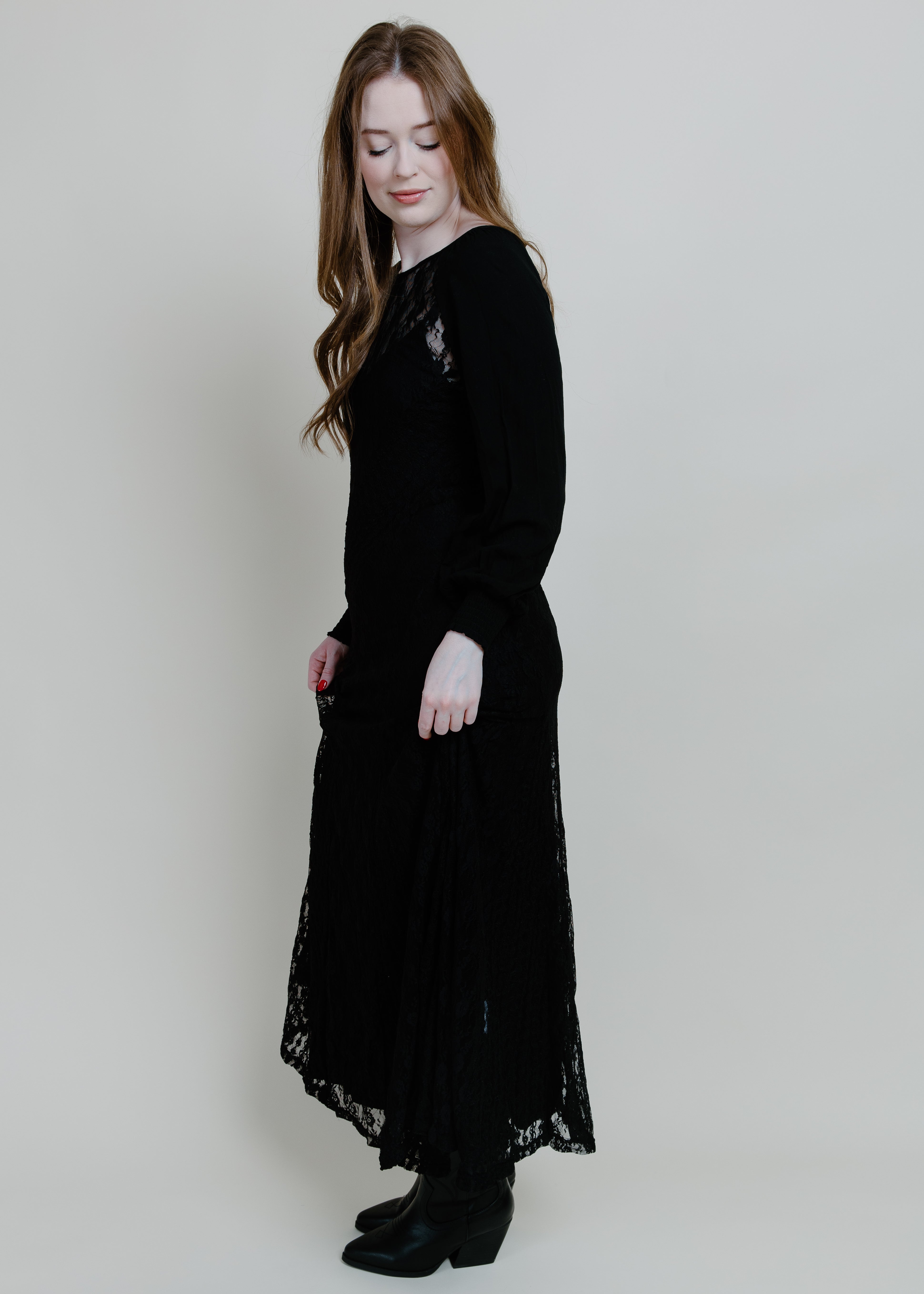 Raglan Vintage Lace Dress