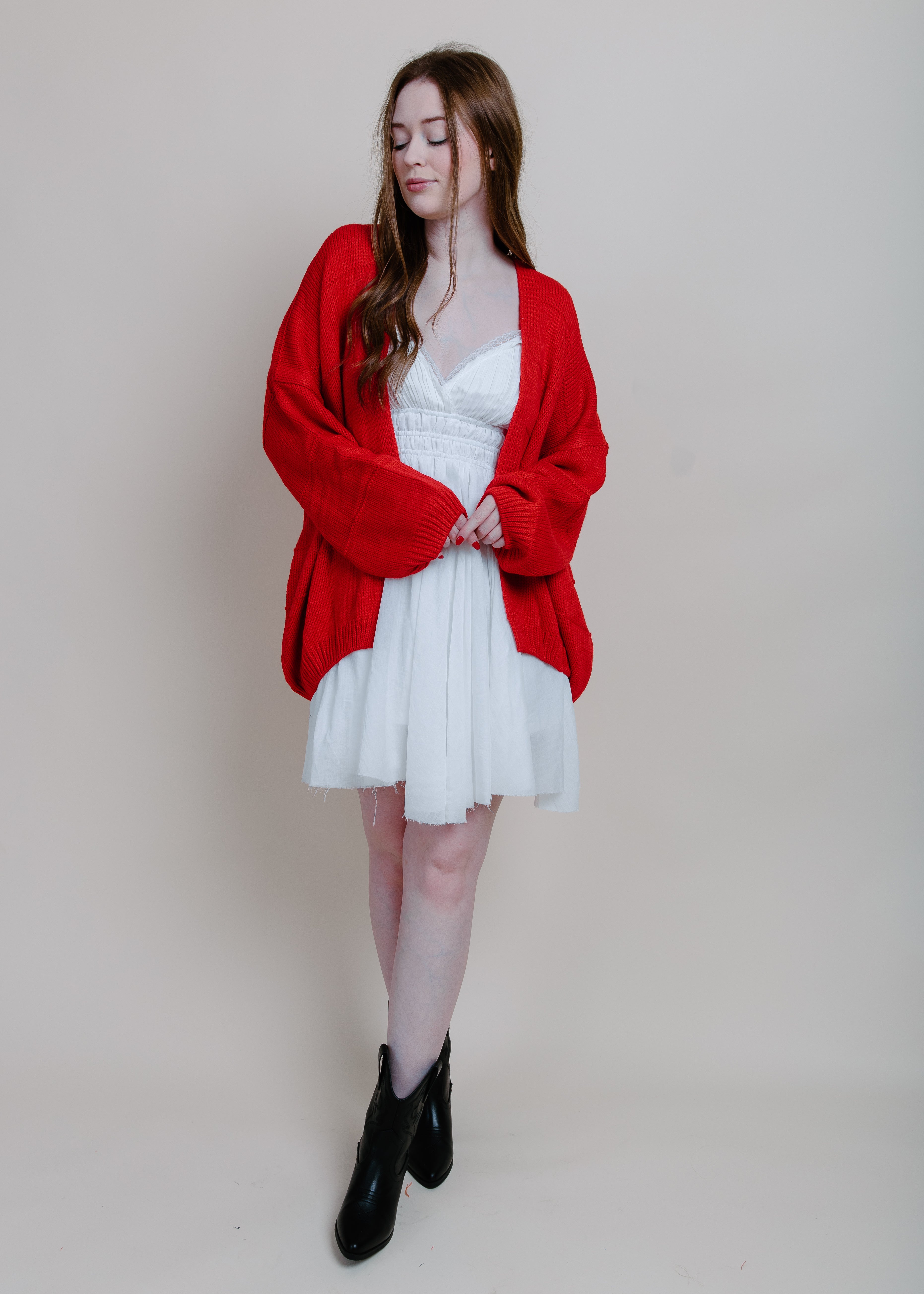 Red Rider Cardigan Sweater