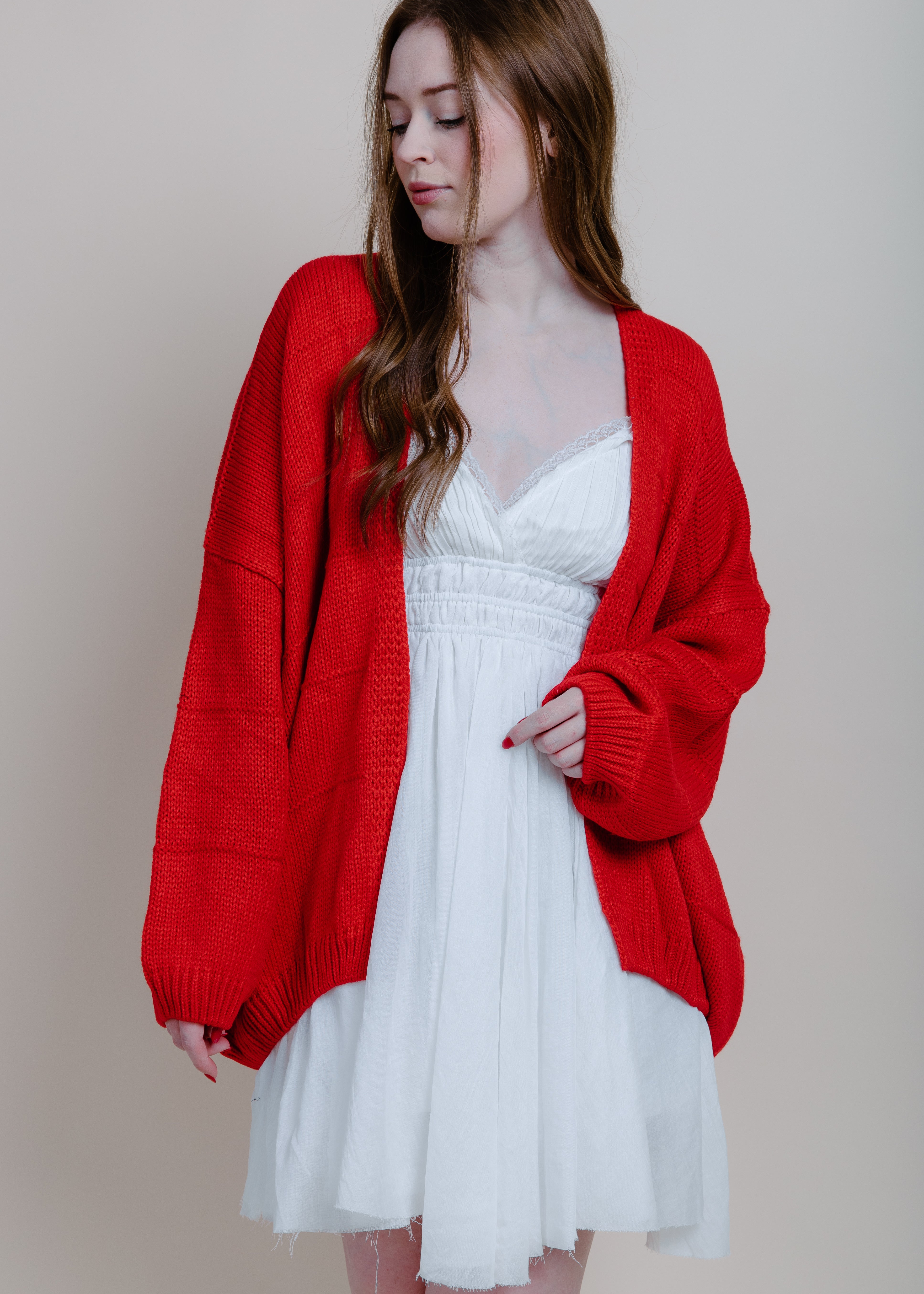 Red Rider Cardigan Sweater