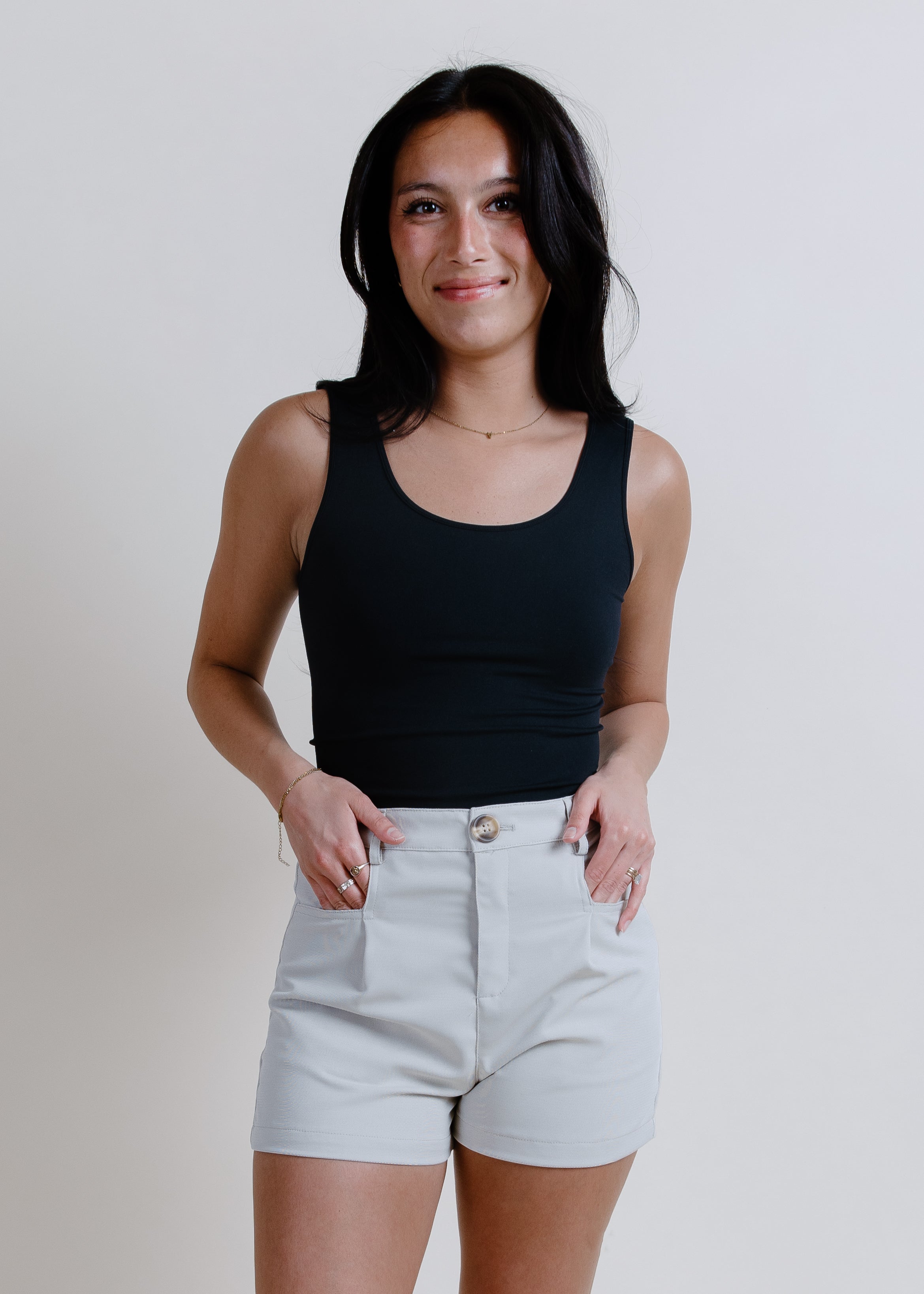 She Means Business Shorts - Natural