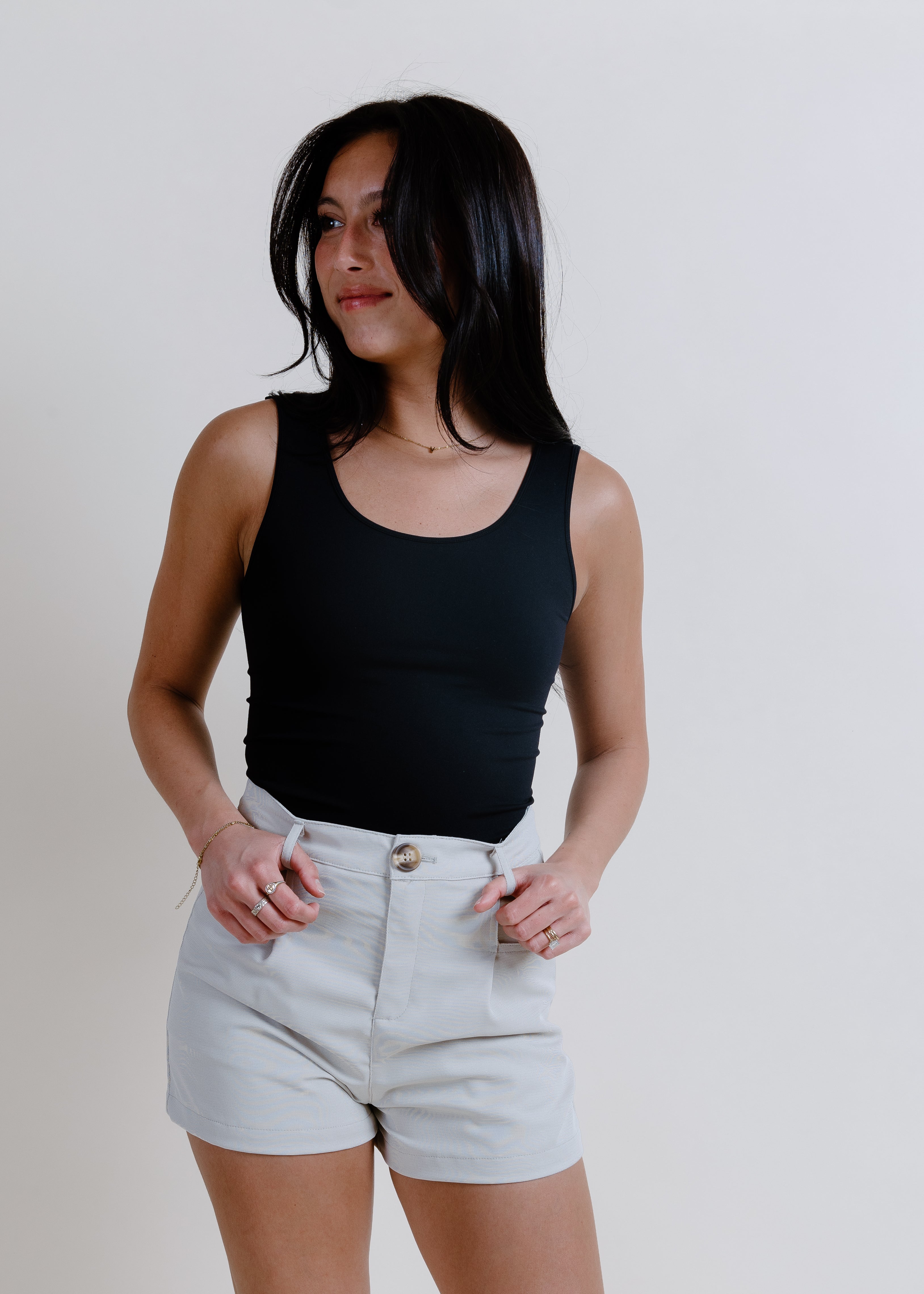 She Means Business Shorts - Natural