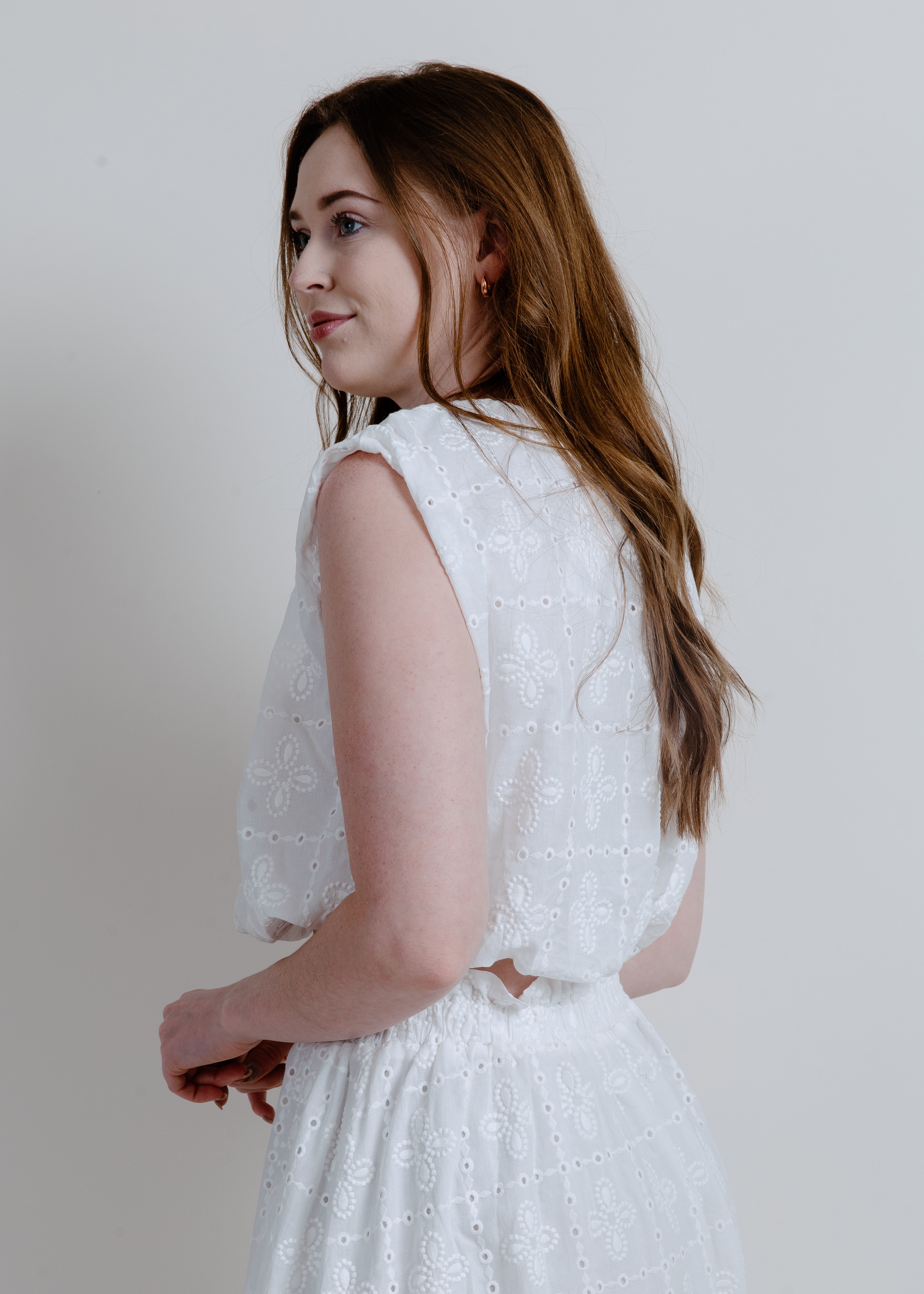 Sunday Brunch Eyelet Skirt Set