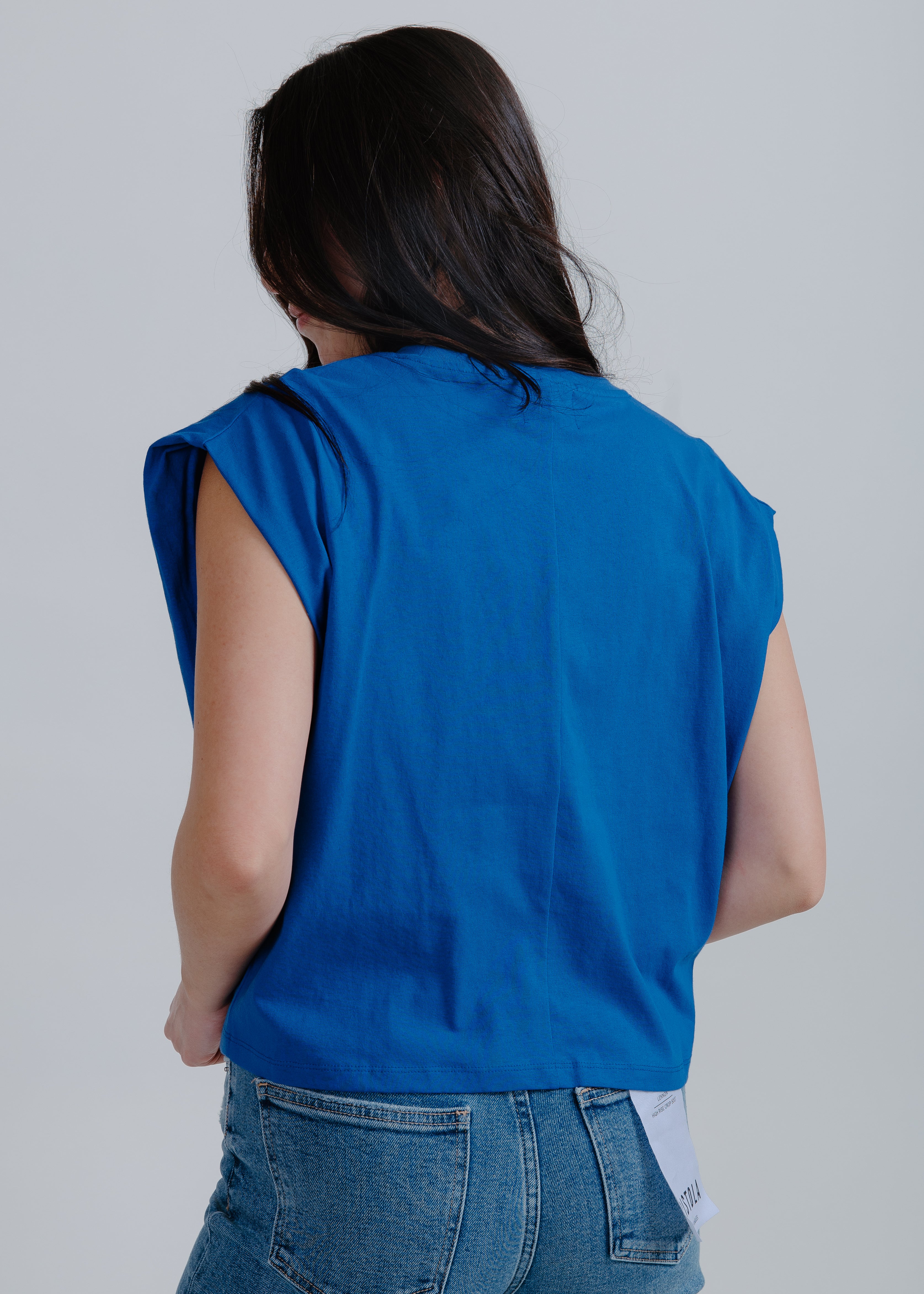 Tatum Boxy Tee - Royal Blue
