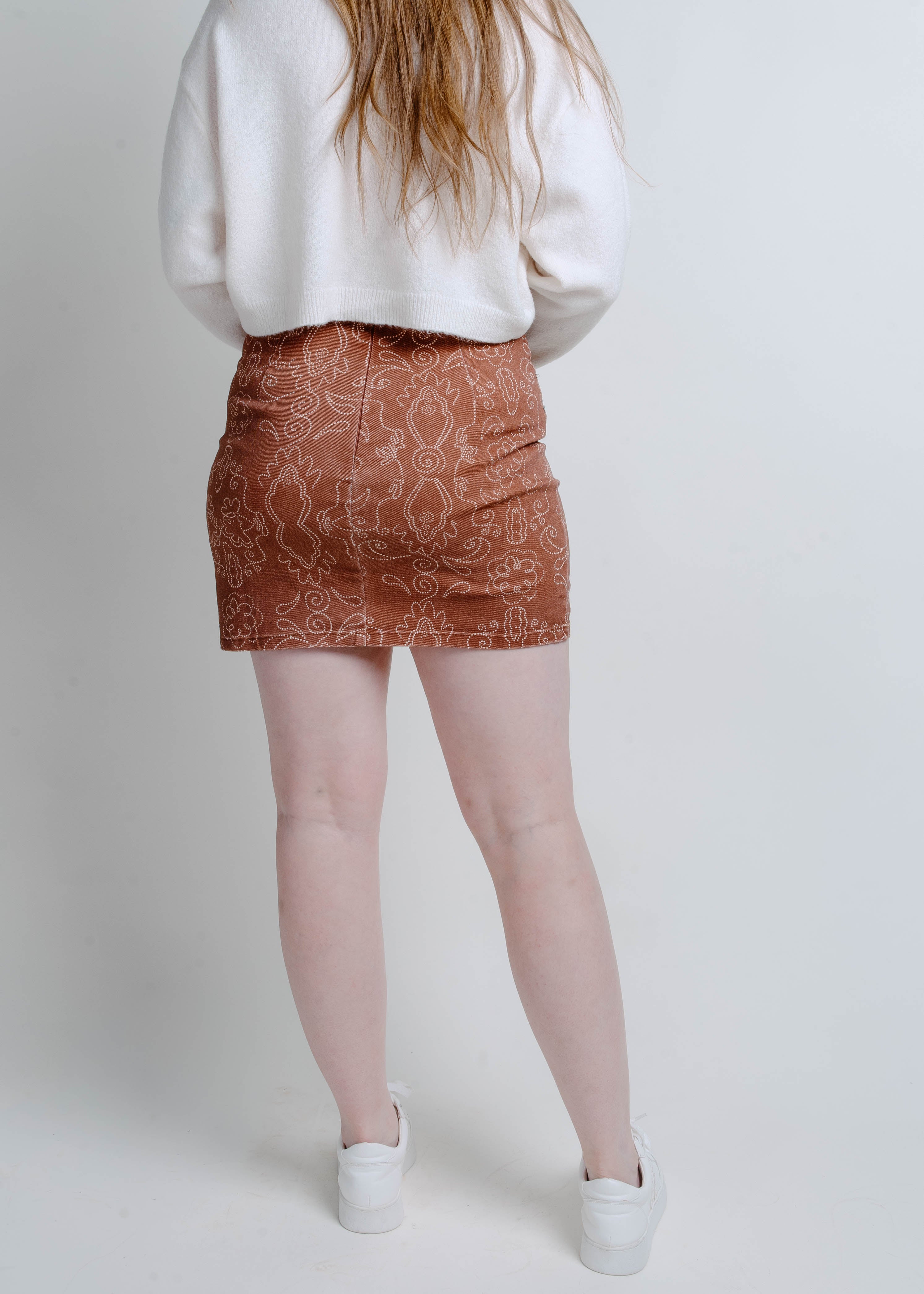 The Biltmore Mini Skirt - Rust