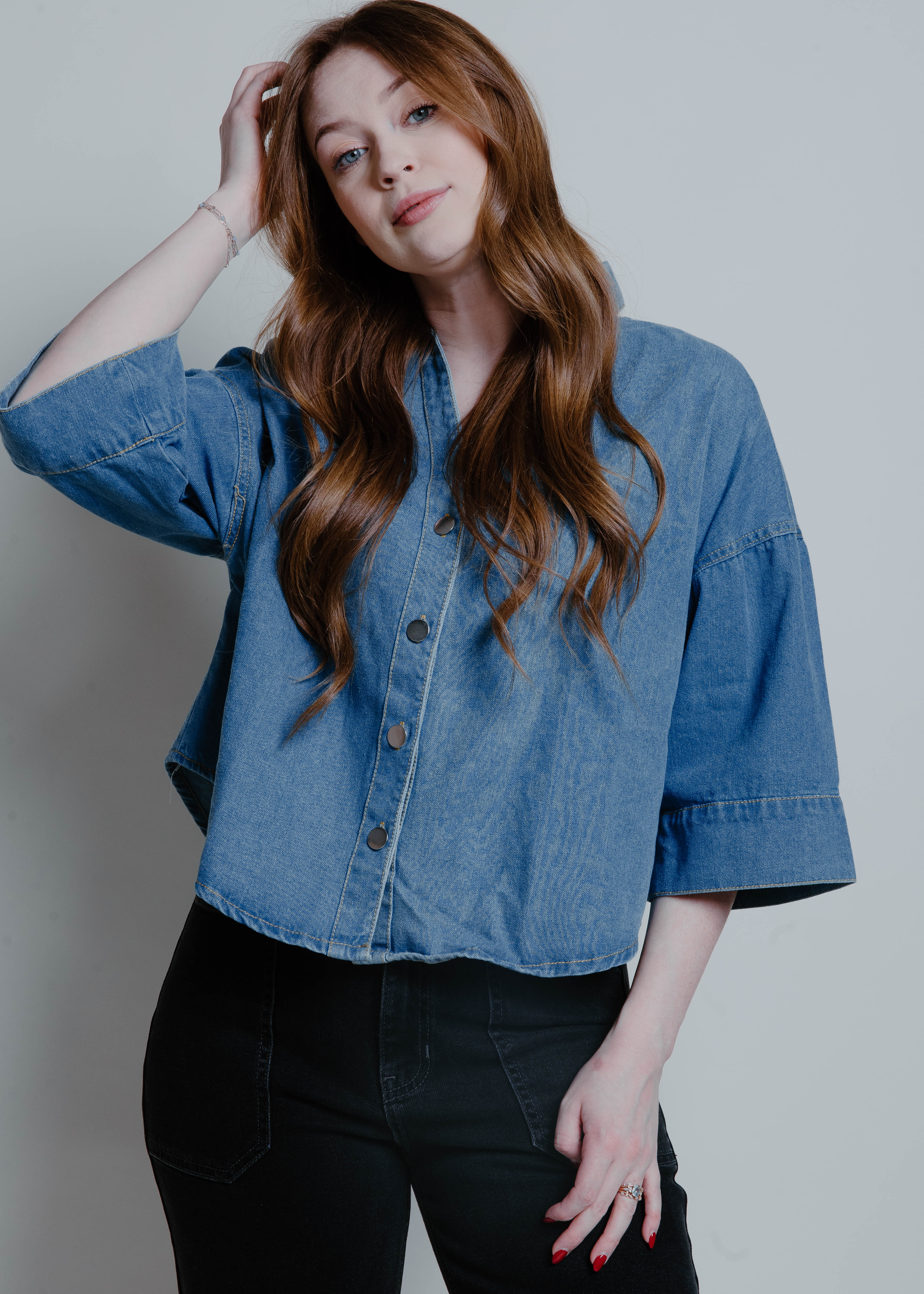 The Jennifer Denim Top