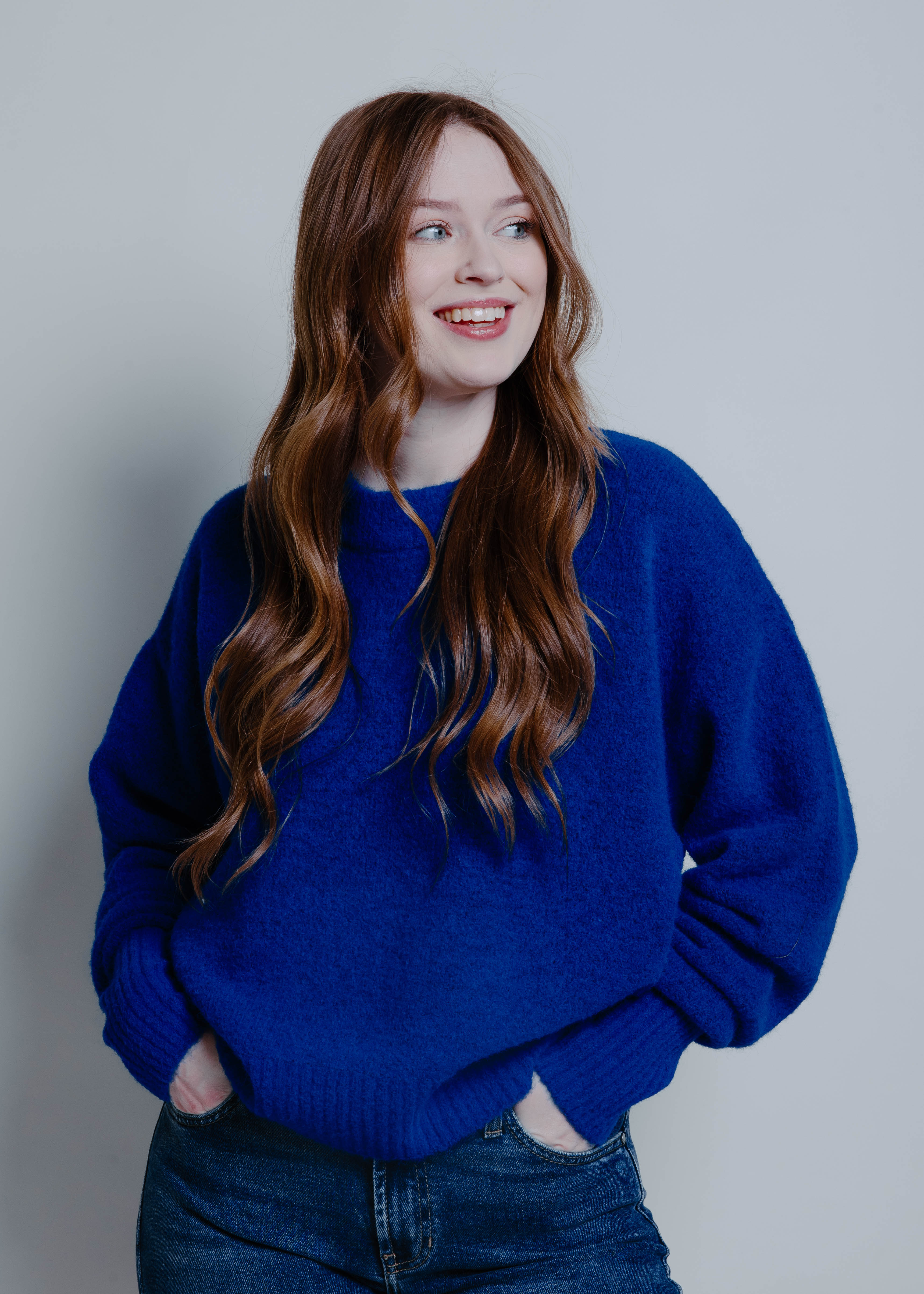 The Kacey Sweater - Cobalt
