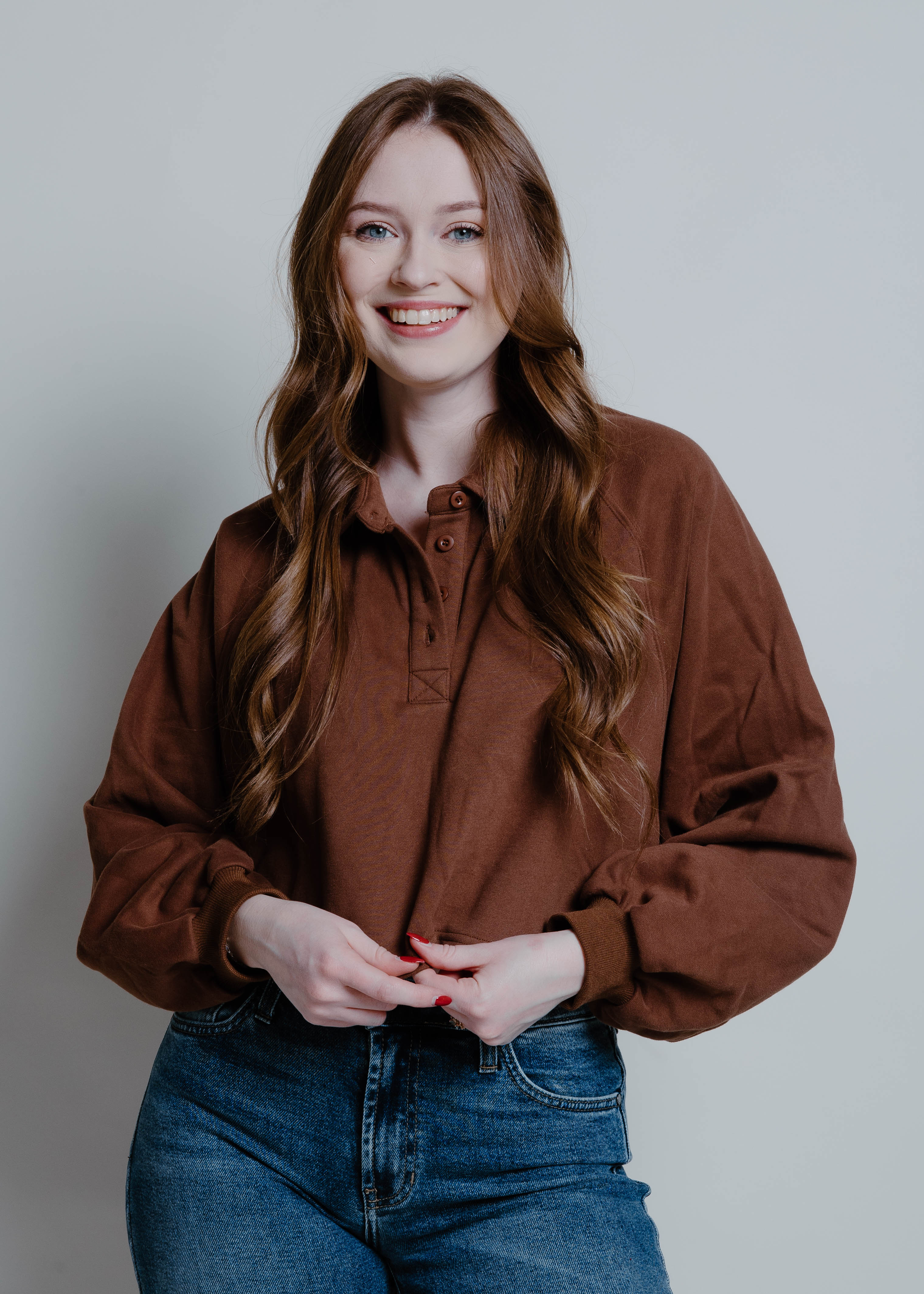 The Remi Cropped Pullover - Chocolate