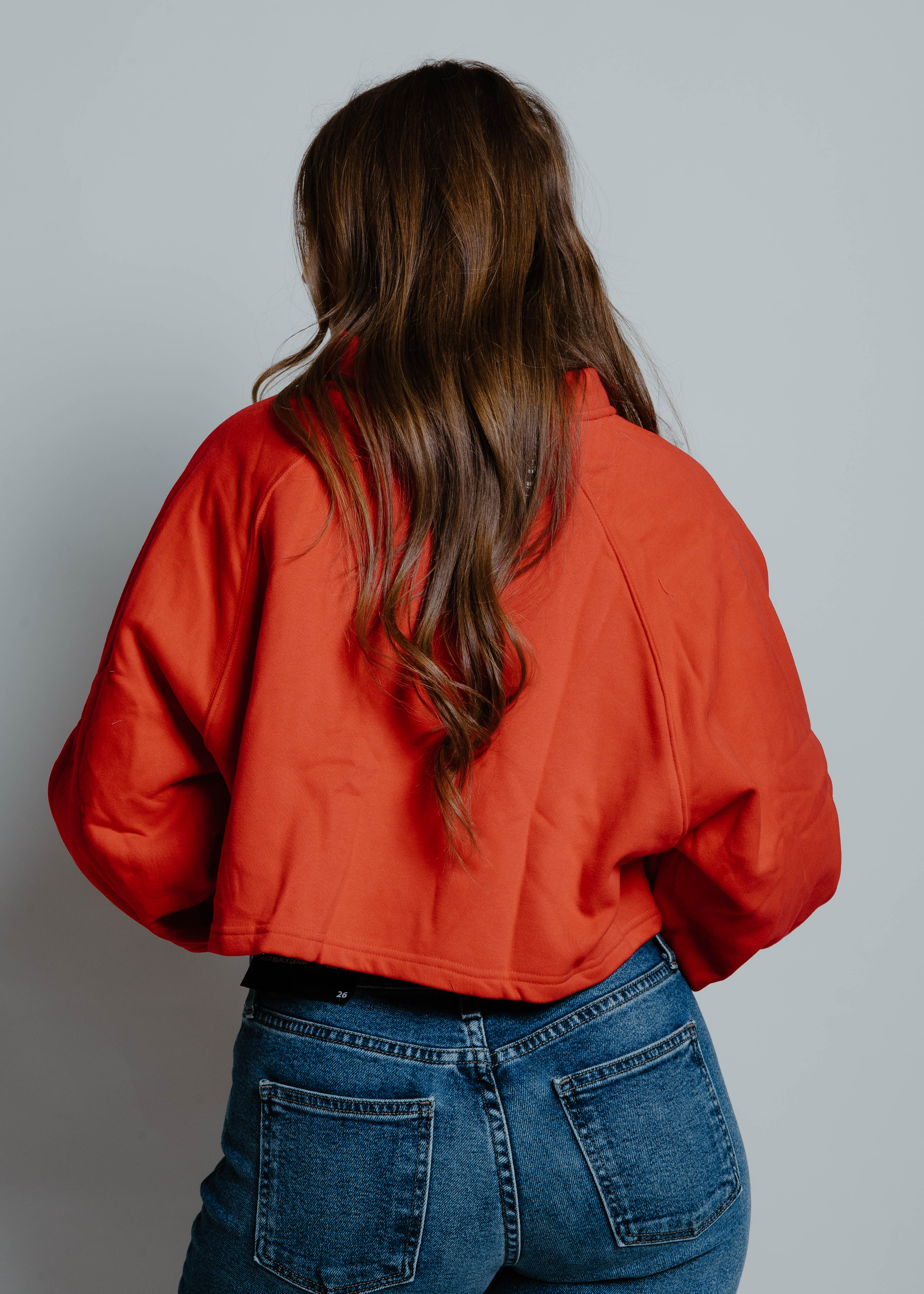 The Remi Cropped Pullover - Red