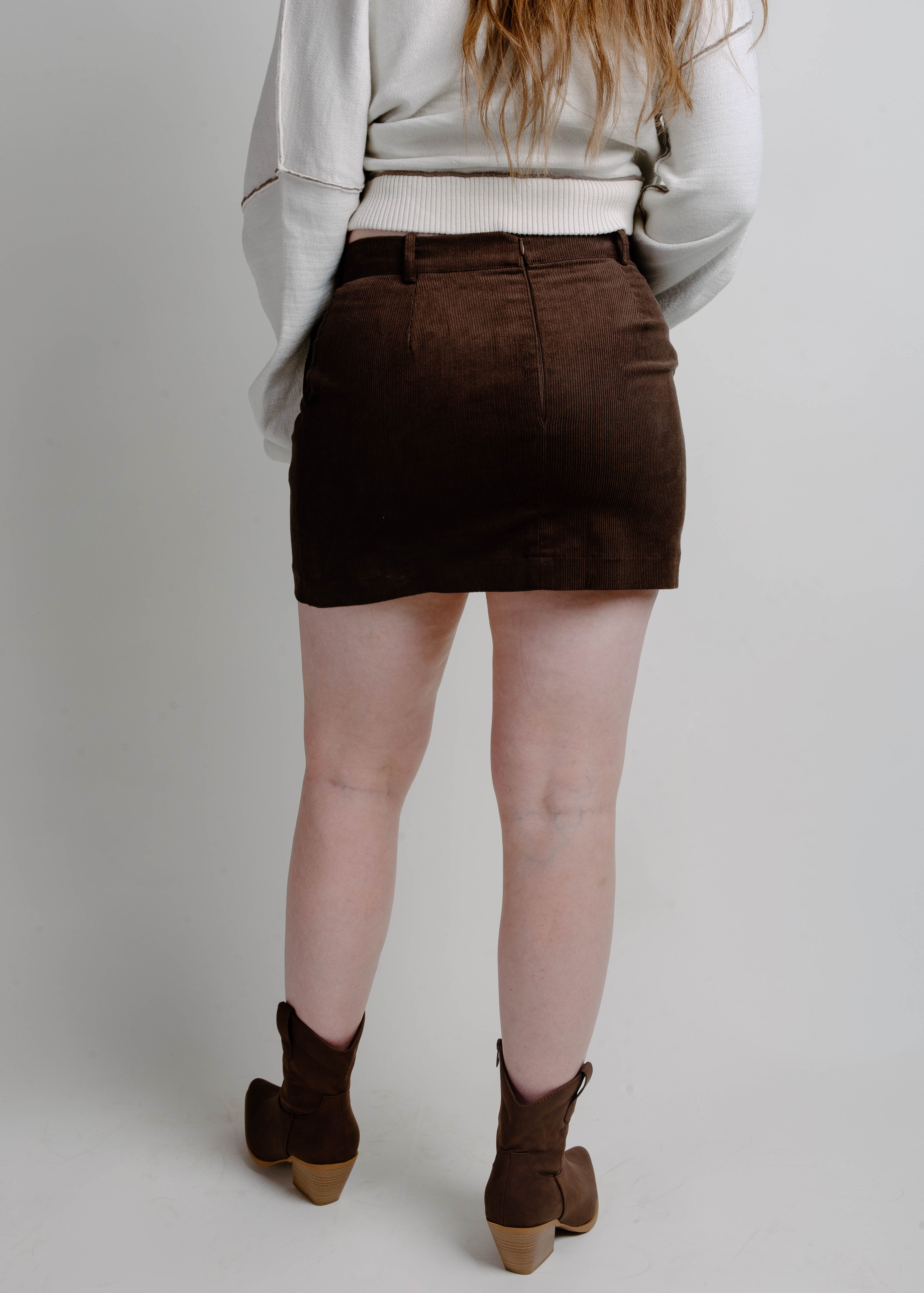 Trina Mini Skirt - Brown