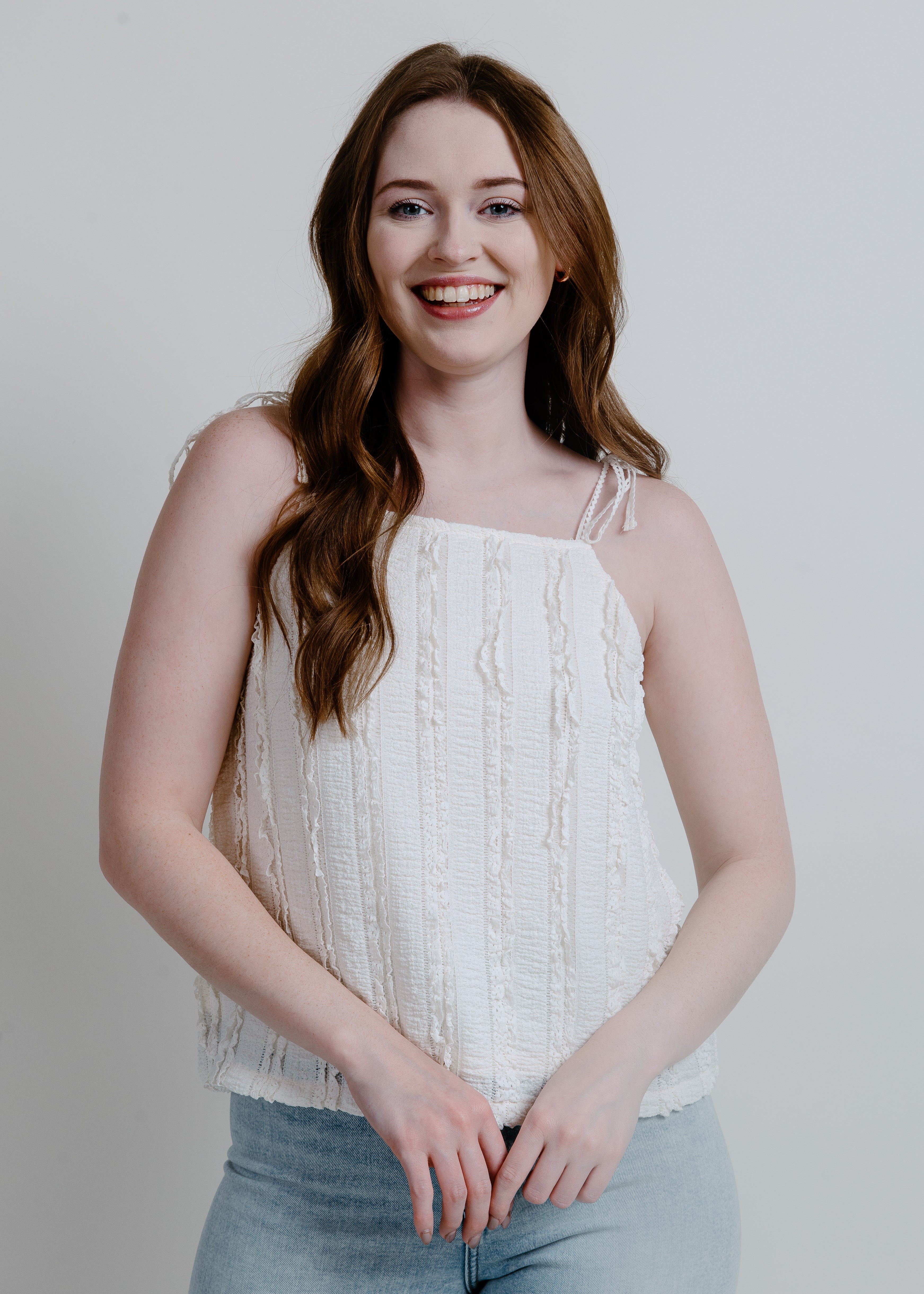 Trina Textured Top - Ivory