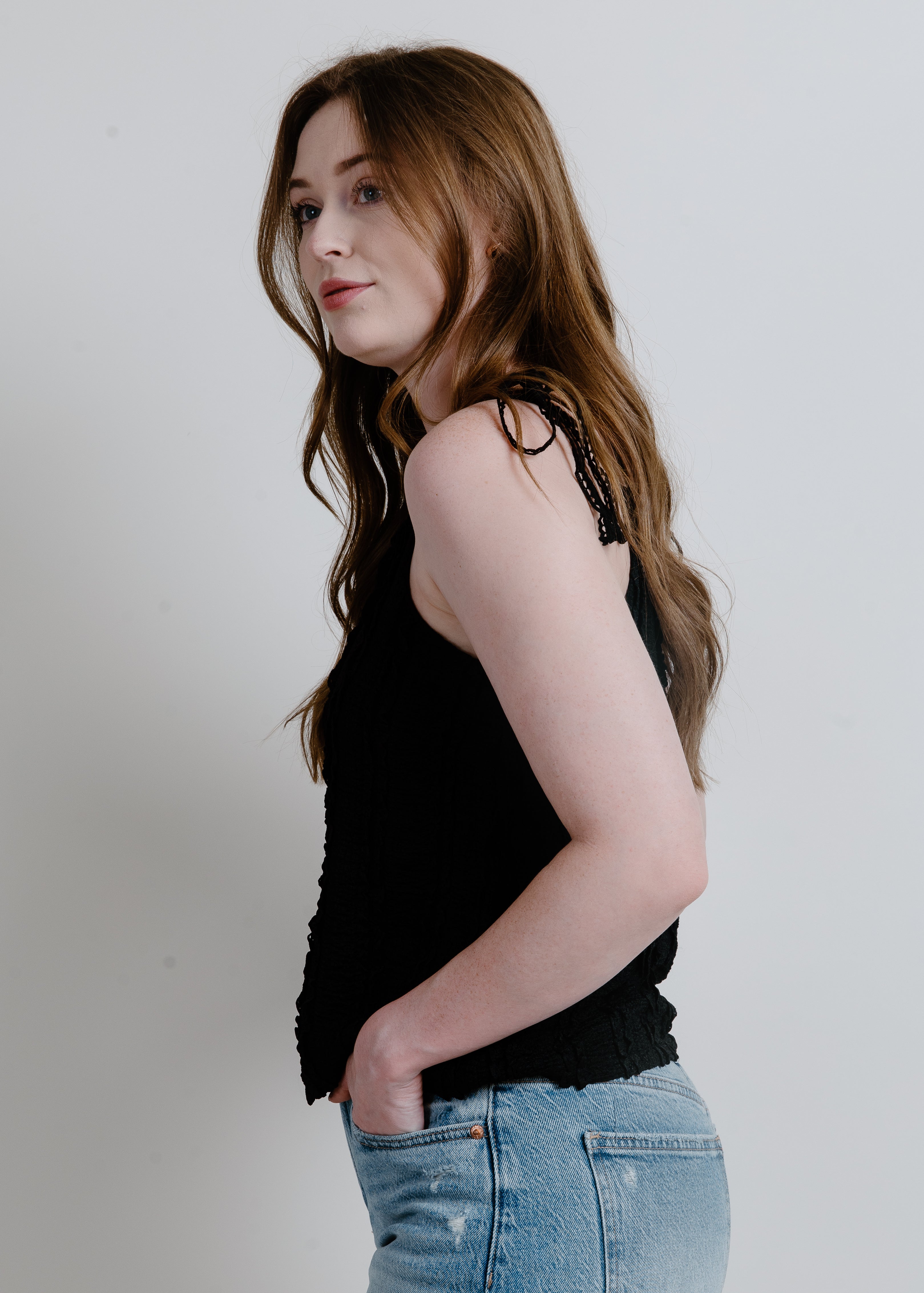 Trina Textured Top - Black