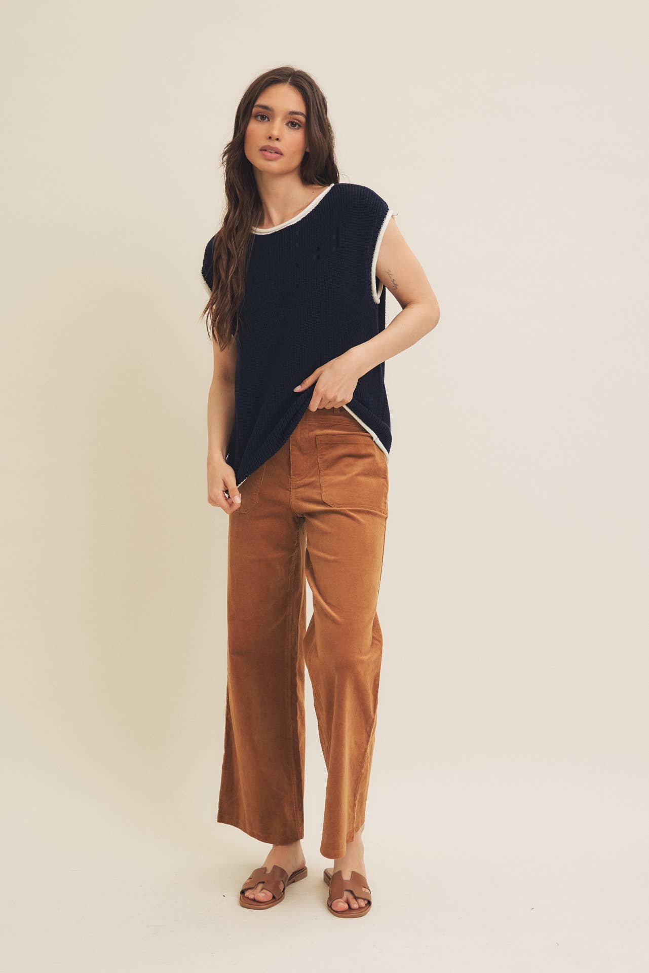 East Coast Knit Sweater - Navy