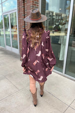 Cowgirl Boot Pocket Mini Dress